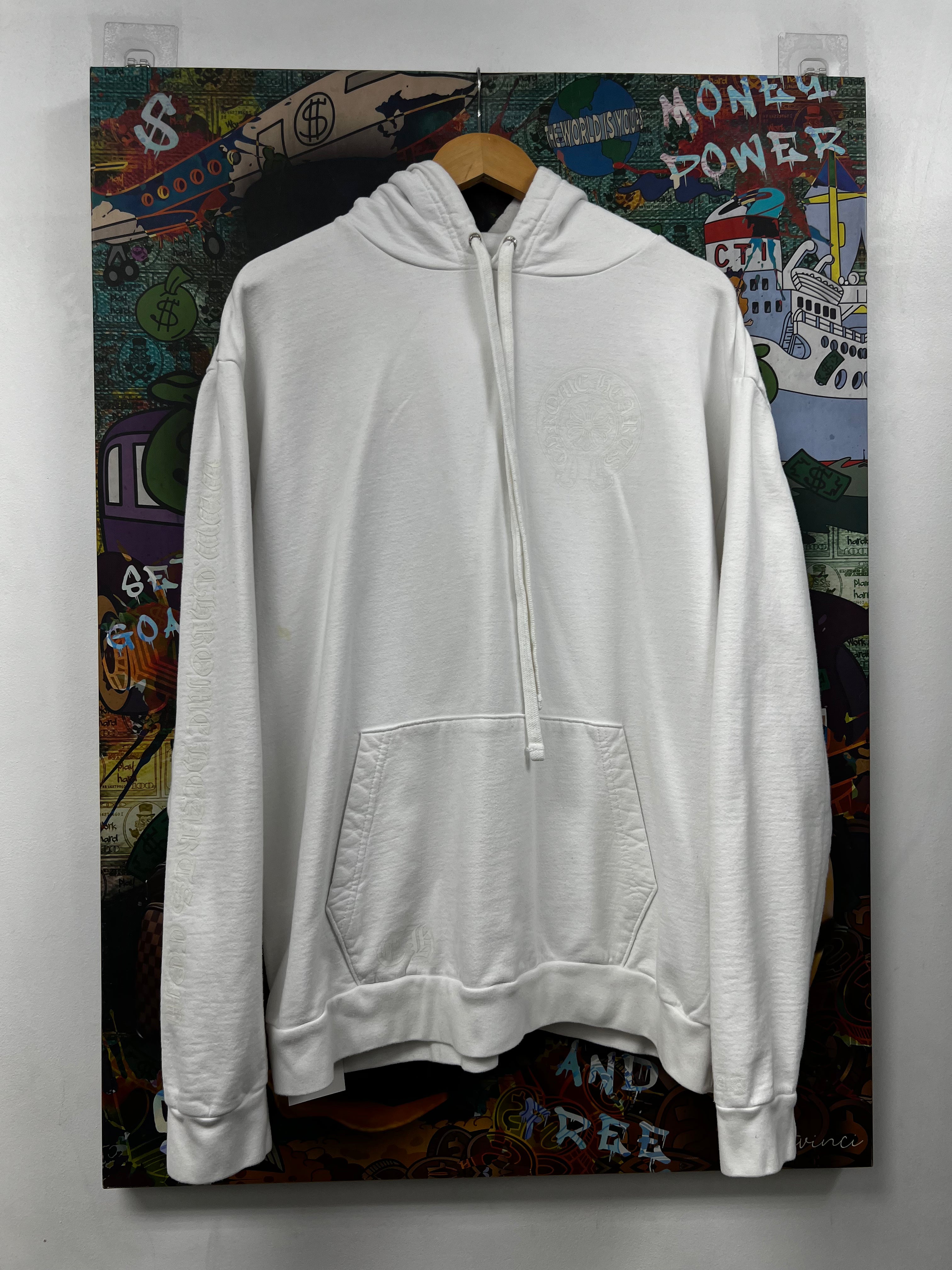 Chrome Hearts White Glow In The Dark Horseshoe Hoodie