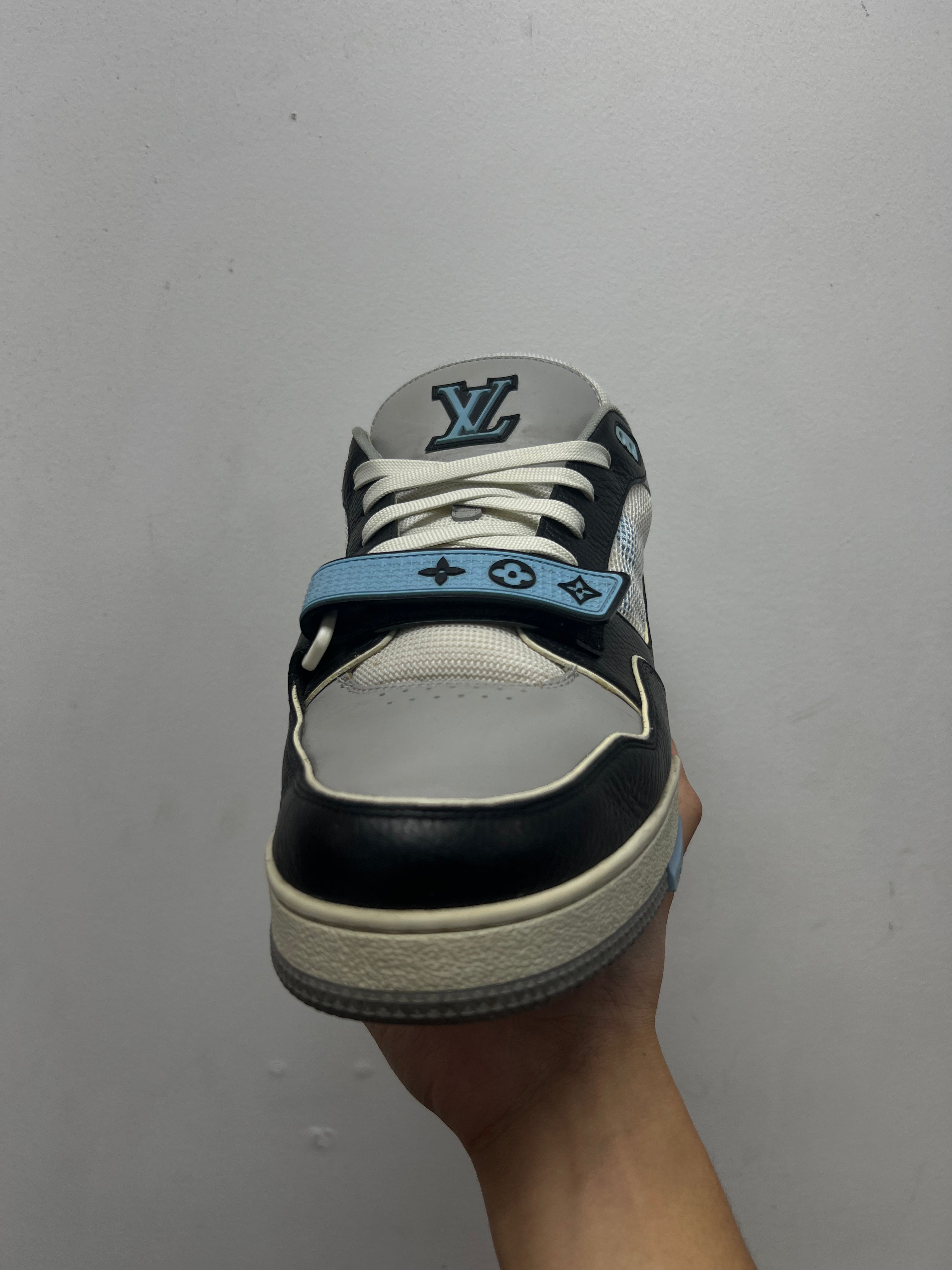 Louis Vuitton Baby Blue Strap Trainer Sneakers