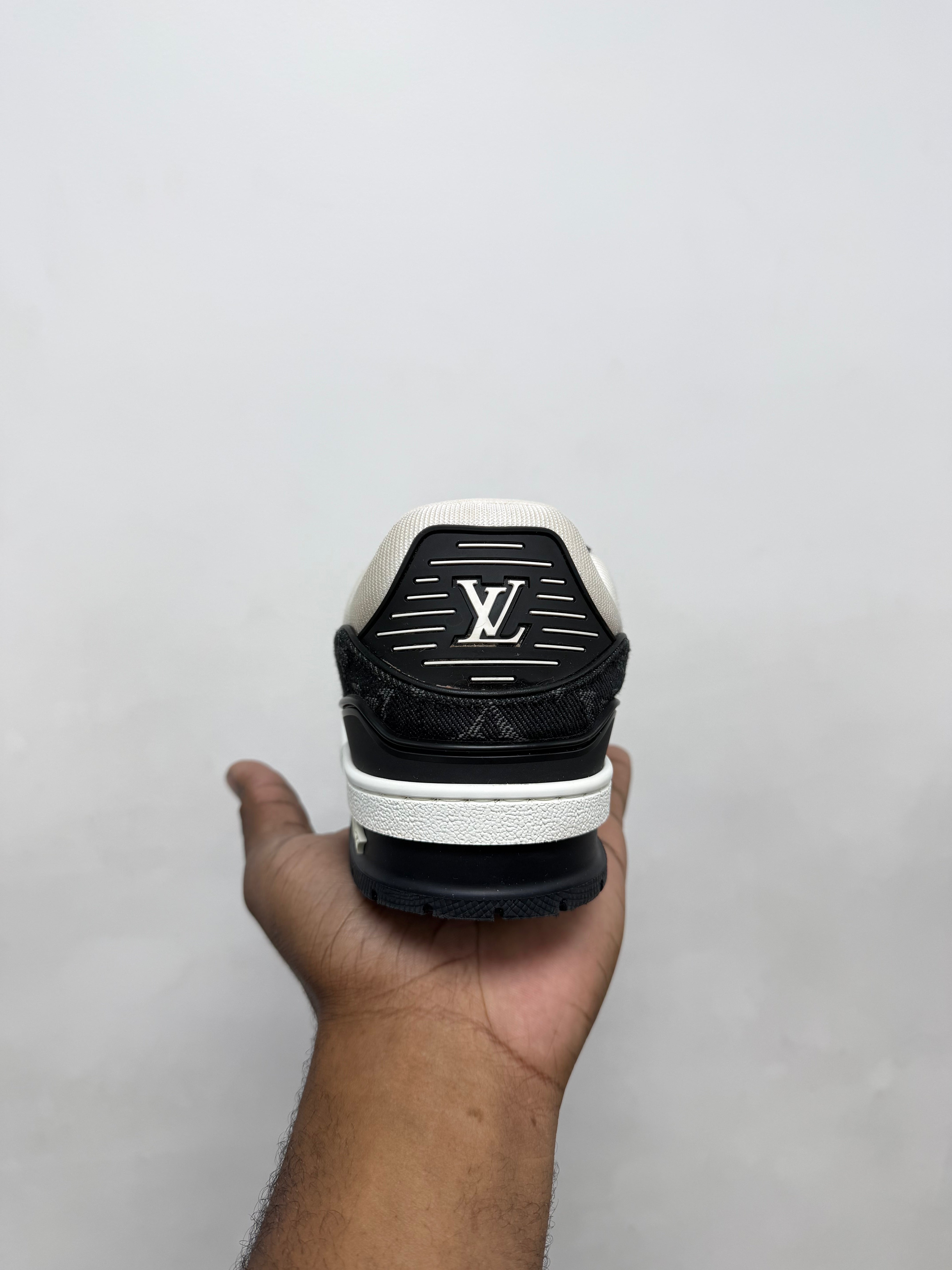 Louis Vuitton Black Monogram Trainer Sneakers
