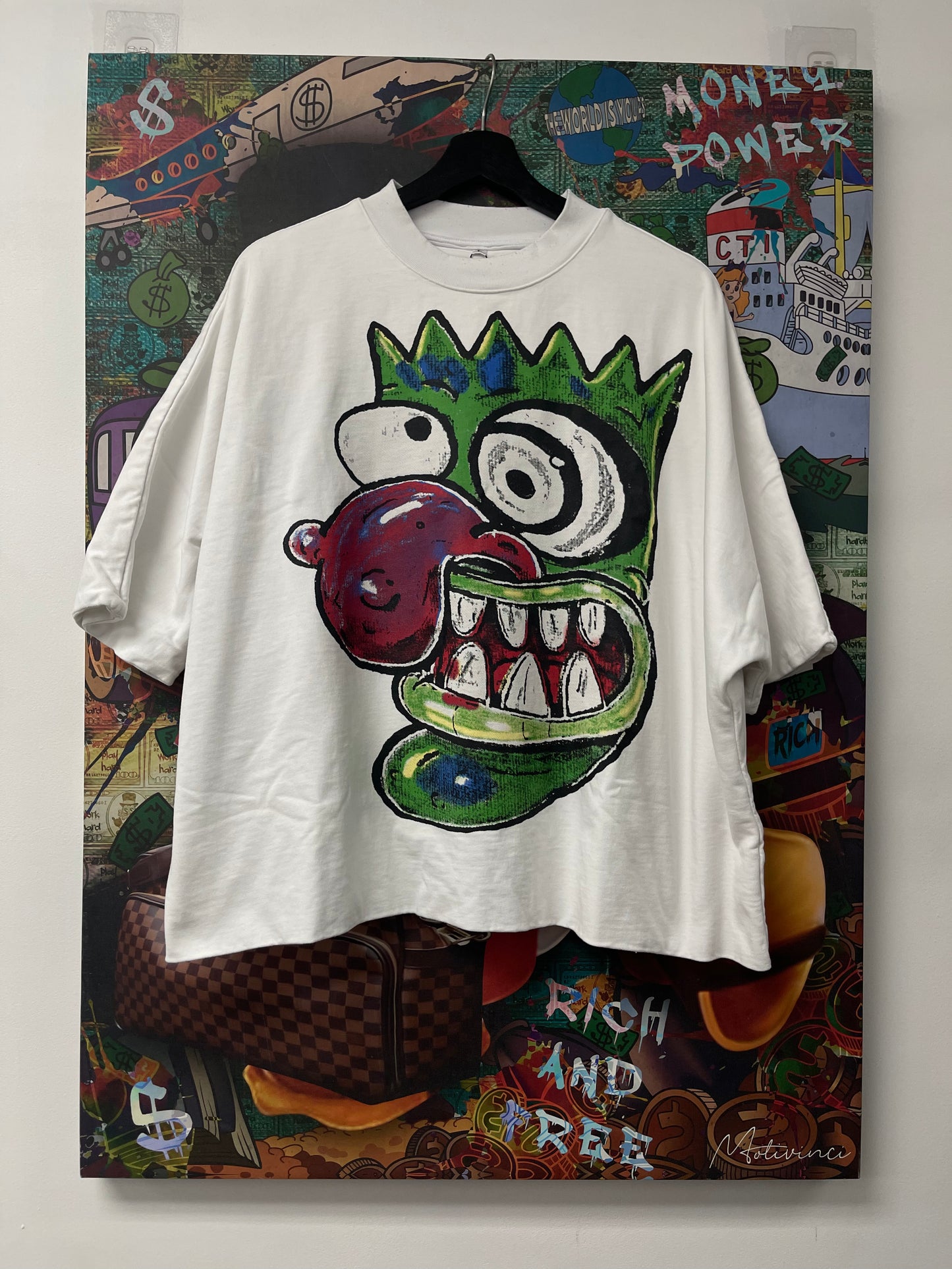 Billionaires Studios White Tee Used