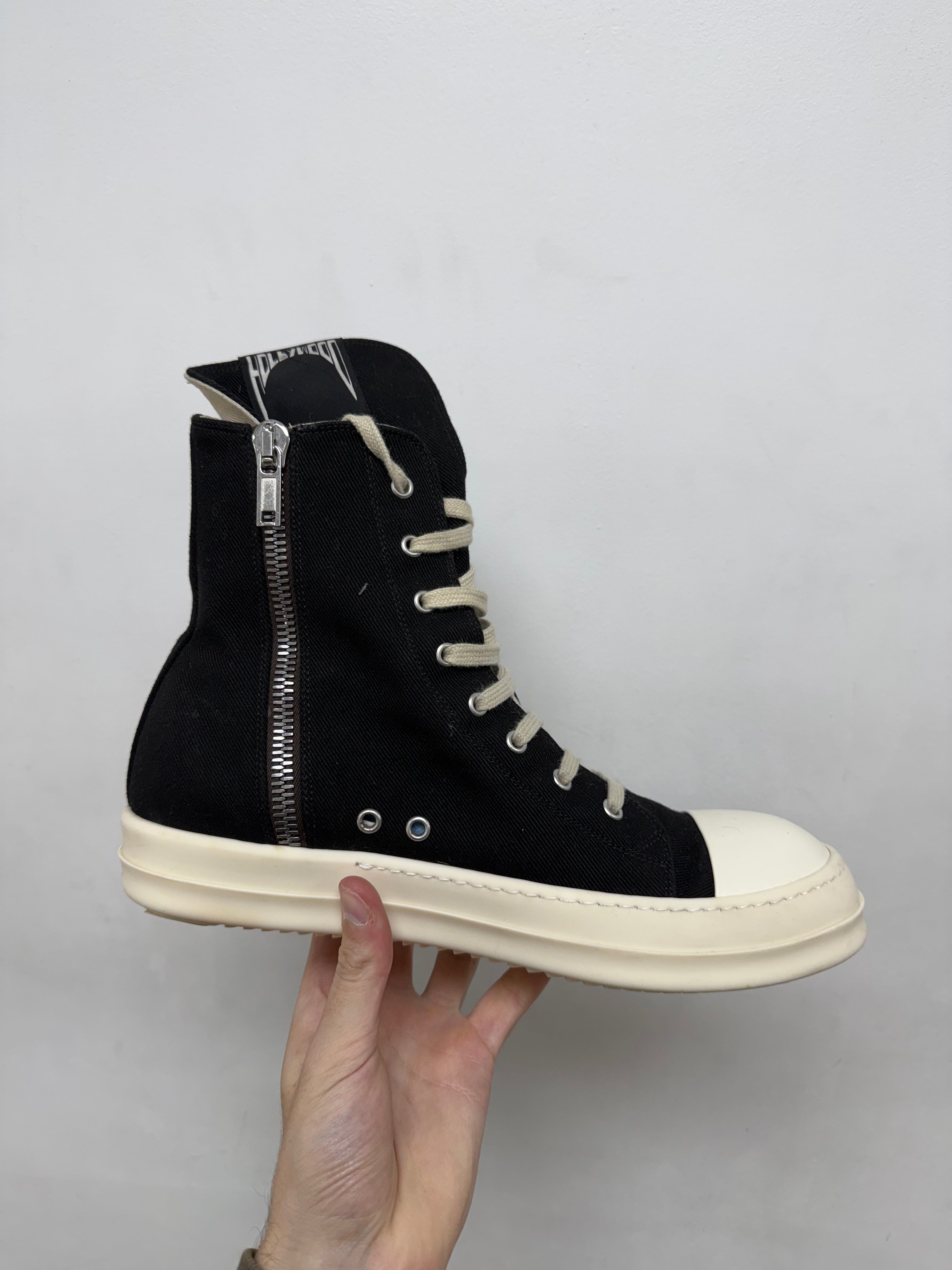 Rick Owens Black & Milk 'DRKSHDW' Sneakers