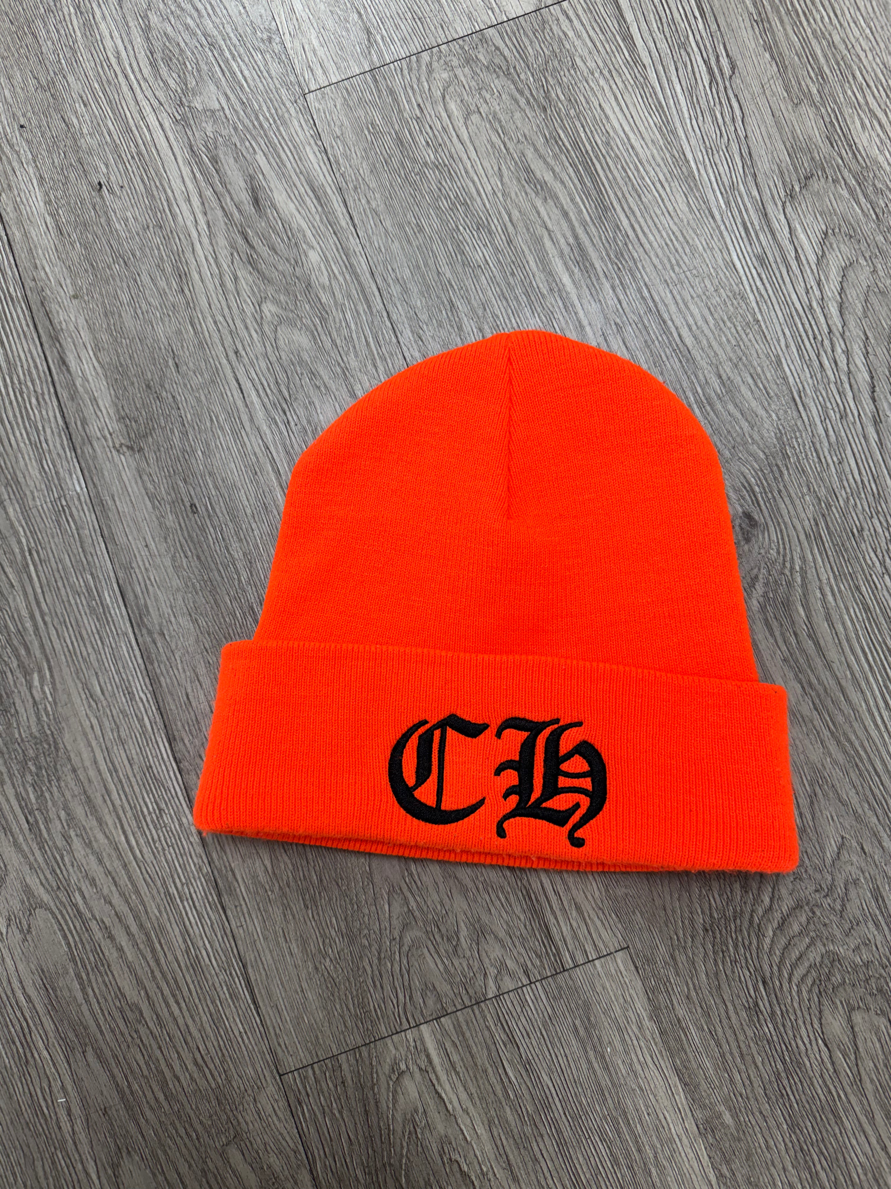 Chrome Hearts Orange Black CH Beanie