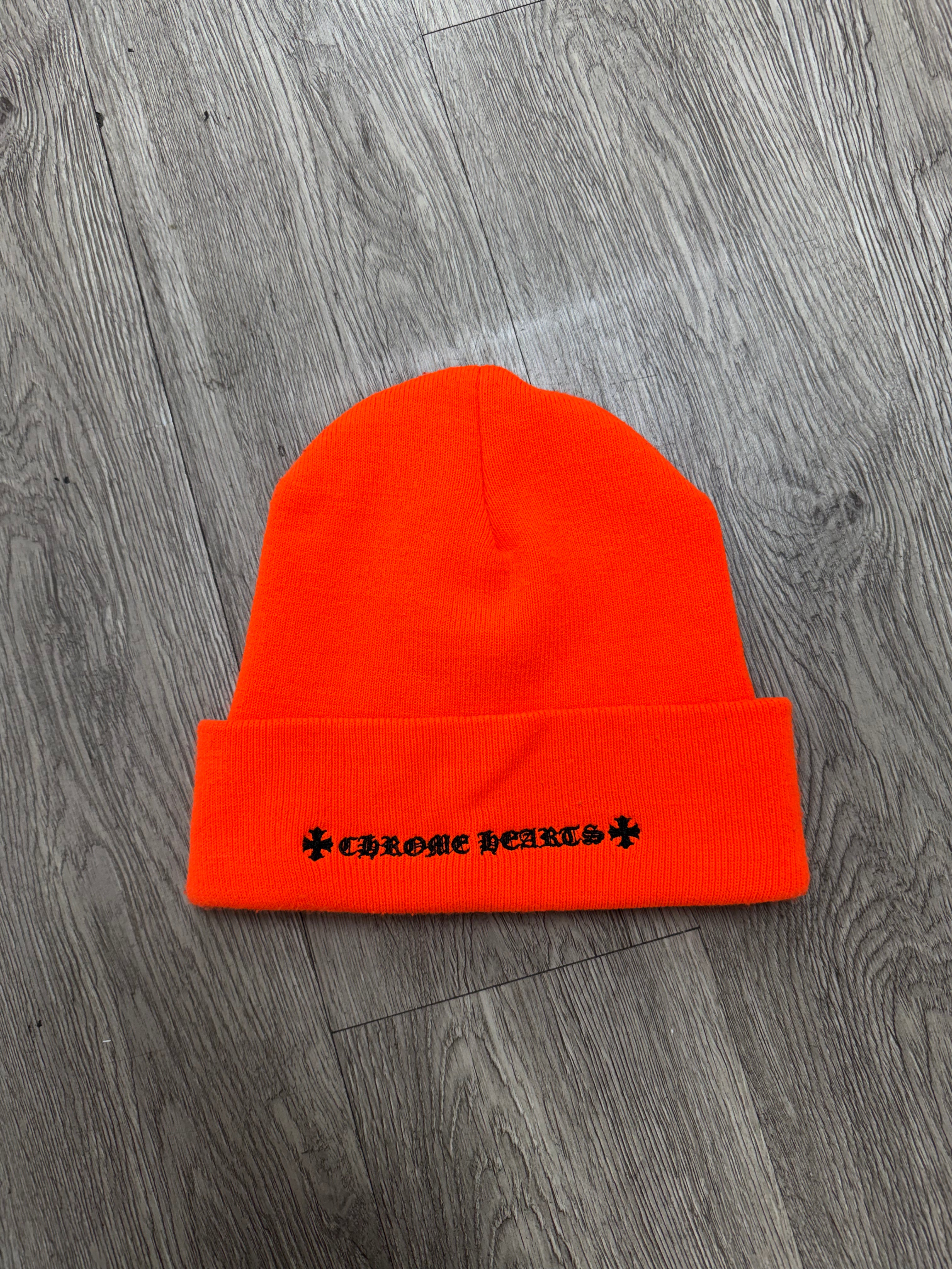 Chrome Hearts Orange Black CH Beanie