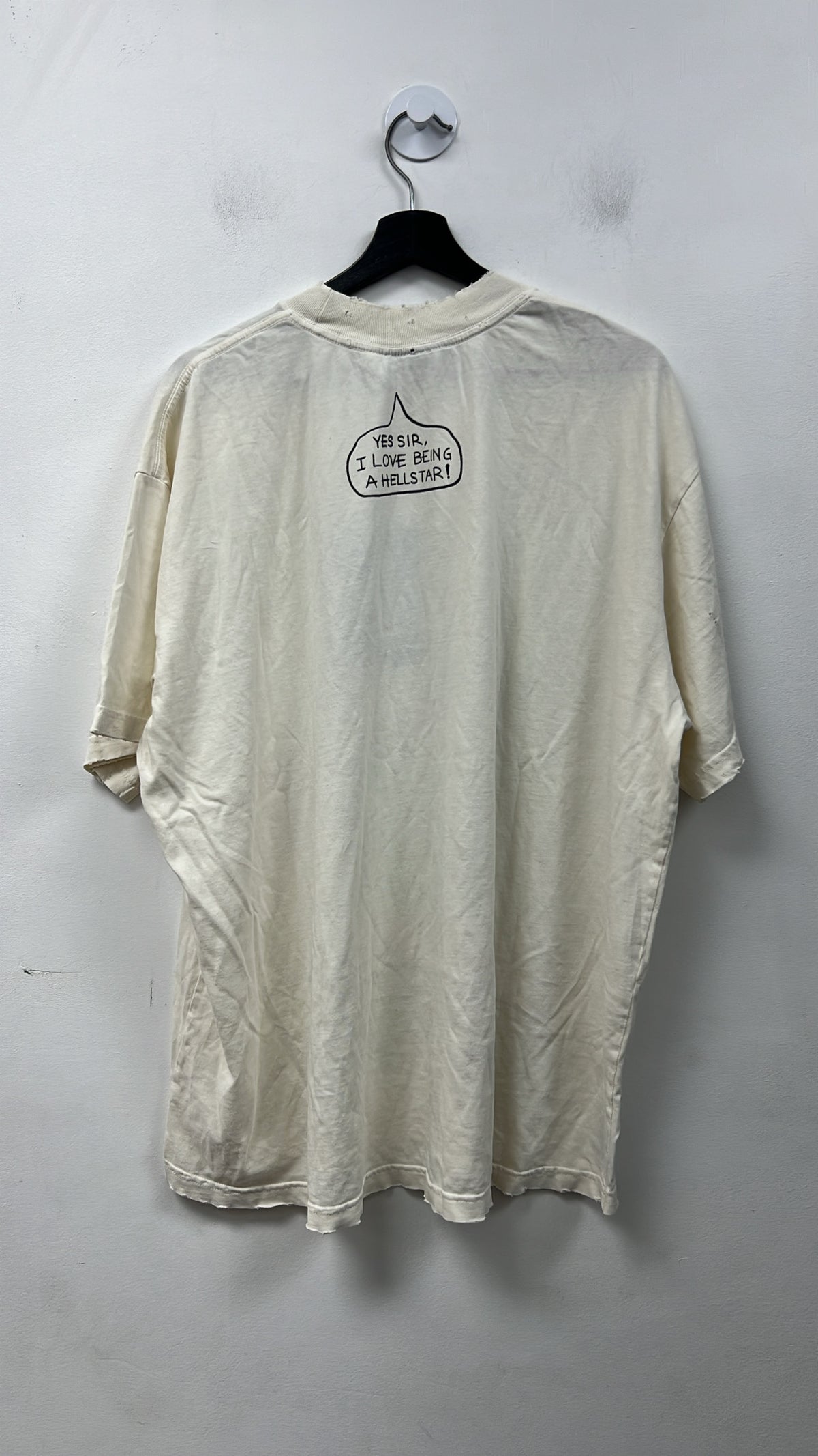 Hellstar Cream Cartoon Cross Tee