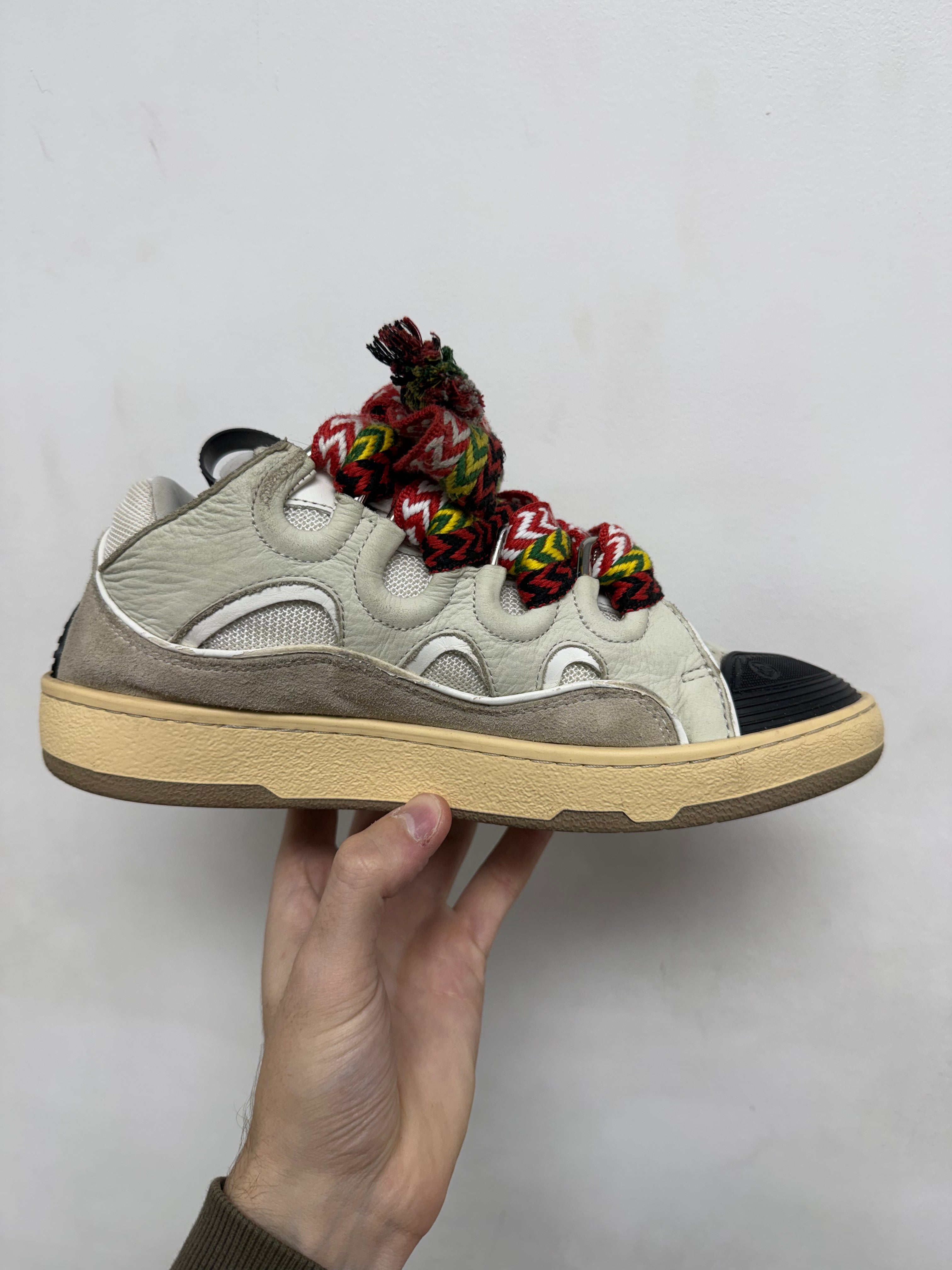 Lanvin Cream Rasta Sneakers