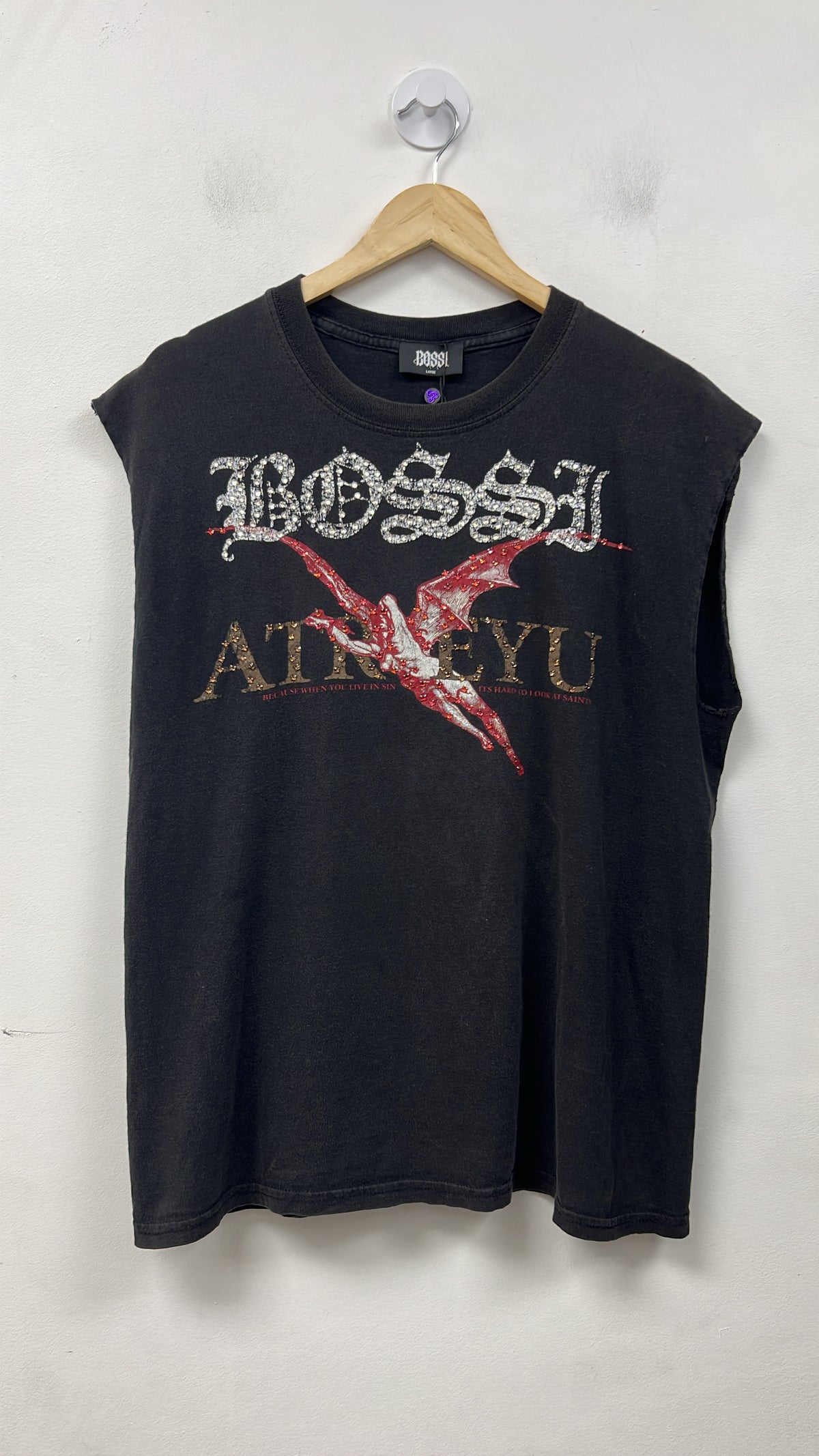 Bossi Black Red Atreyu Sleeveless Tee