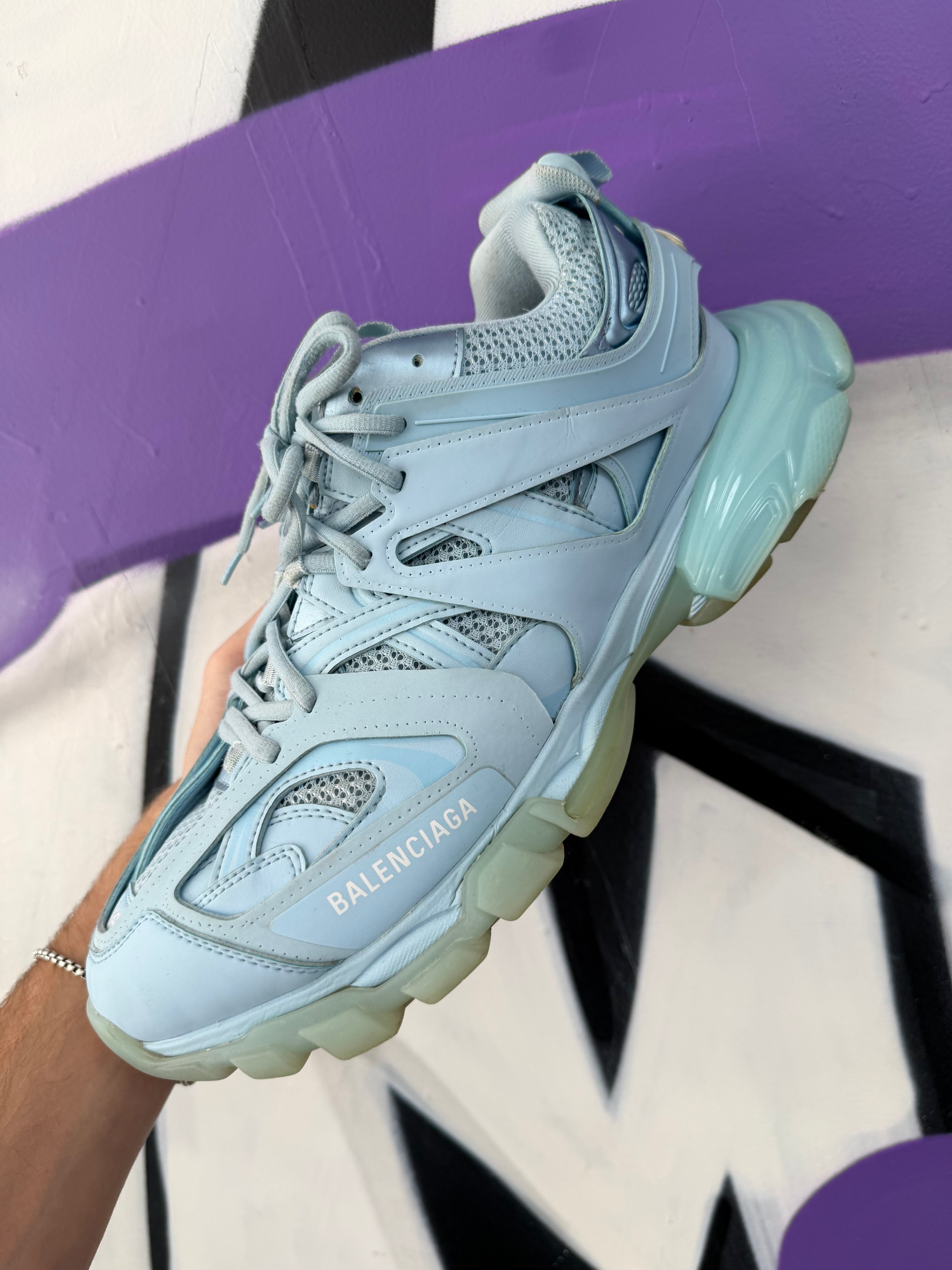 Balenciaga Baby Blue Track Sneakers