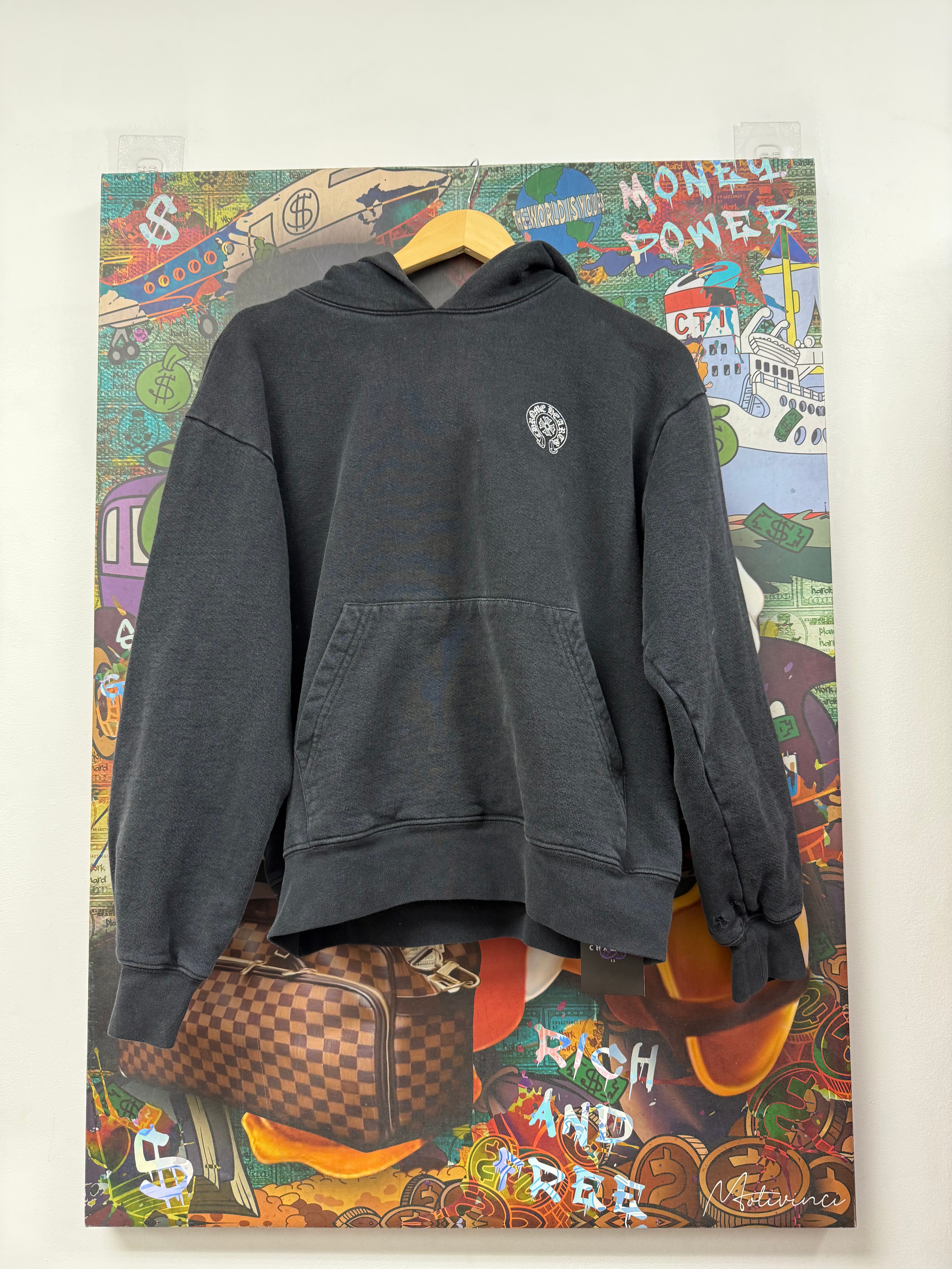 Chrome Hearts Black Small Horseshoe Hoodie