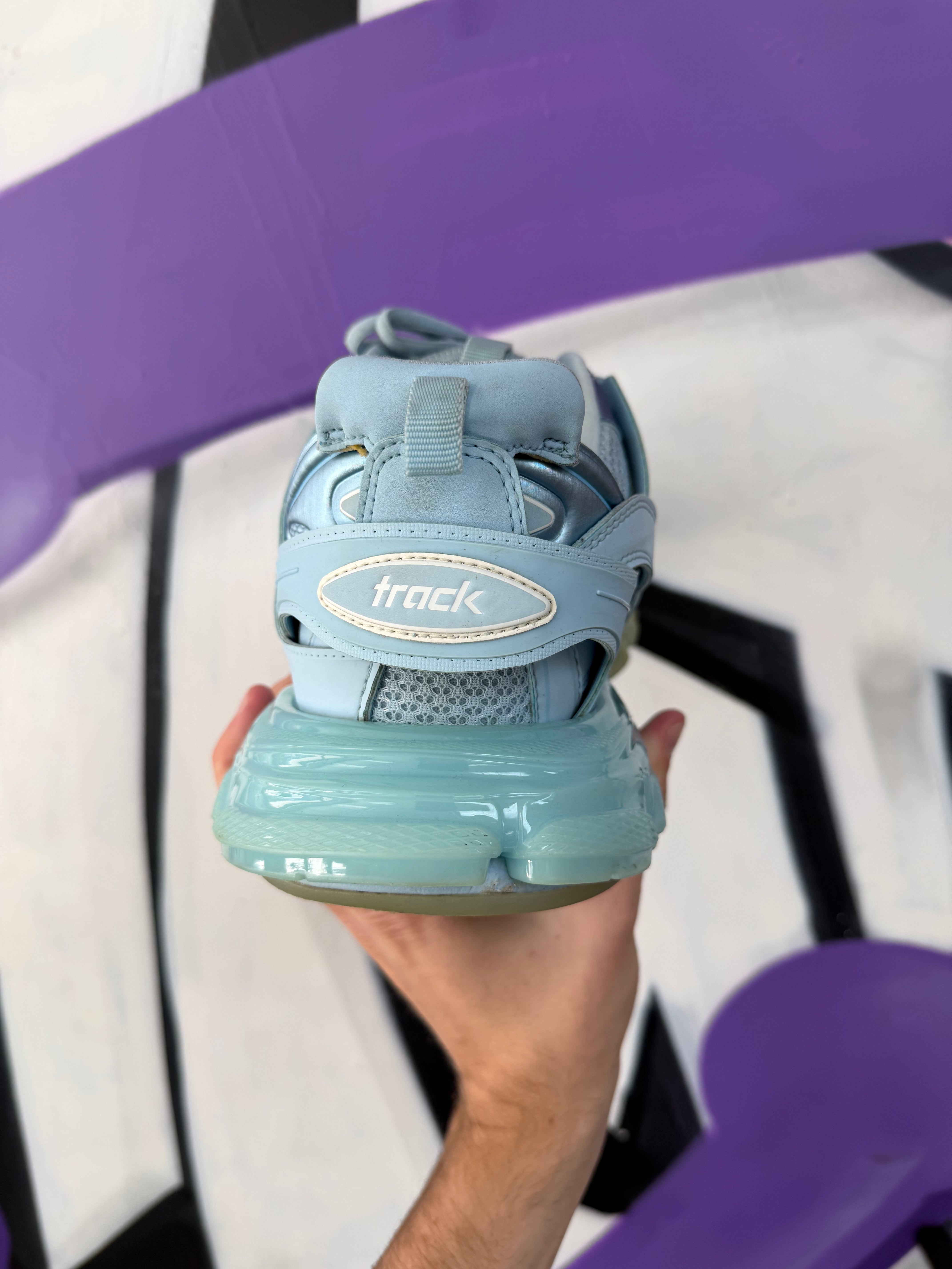 Balenciaga Baby Blue Track Sneakers