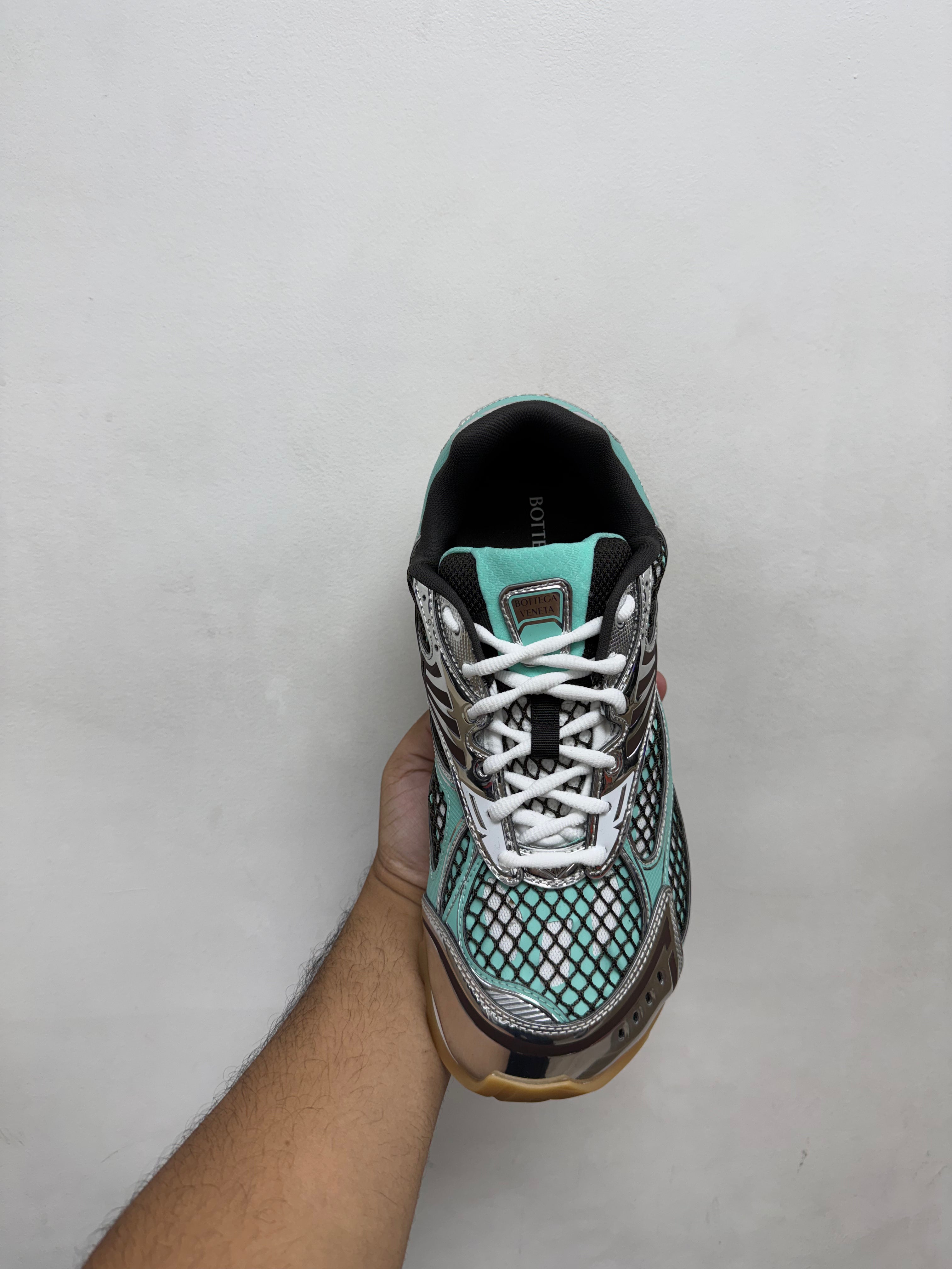 Bottega Veneta Green Oasis Espresso Orbit Sneakers