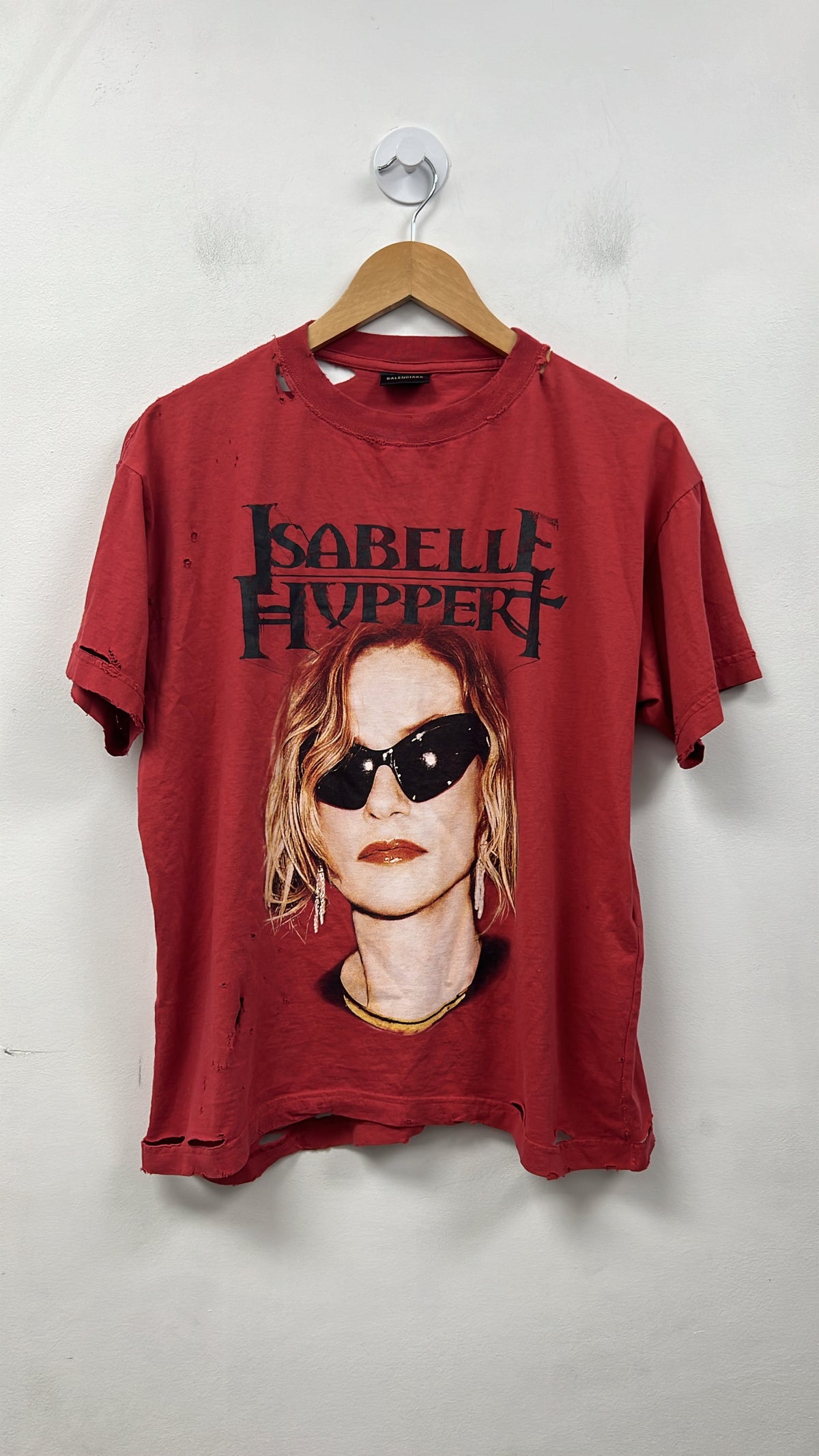 Balenciaga Isabelle Huppet Graphic Red Tee