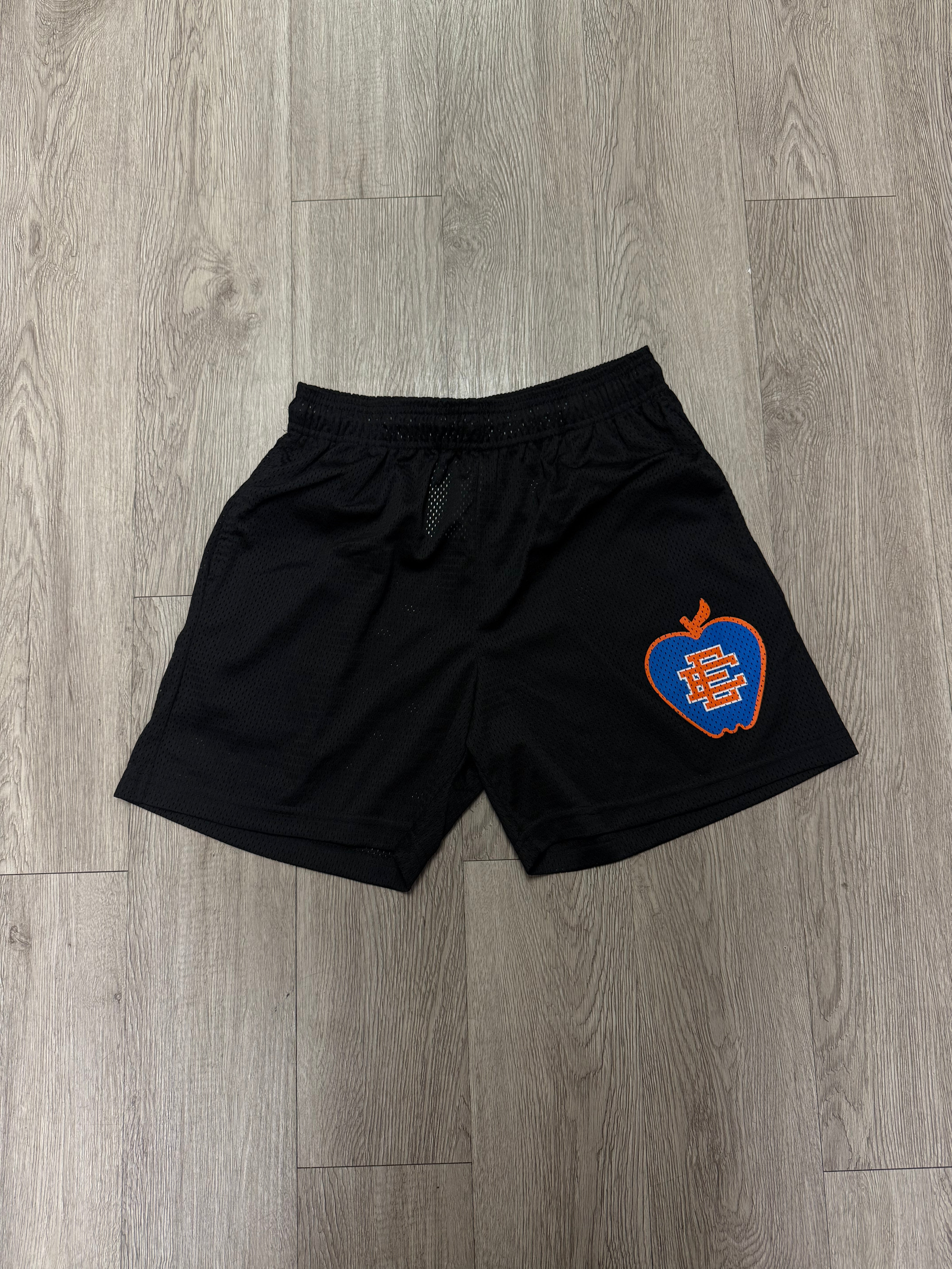 Eric Emanuel Black Blue Orange Apple NYC Shorts