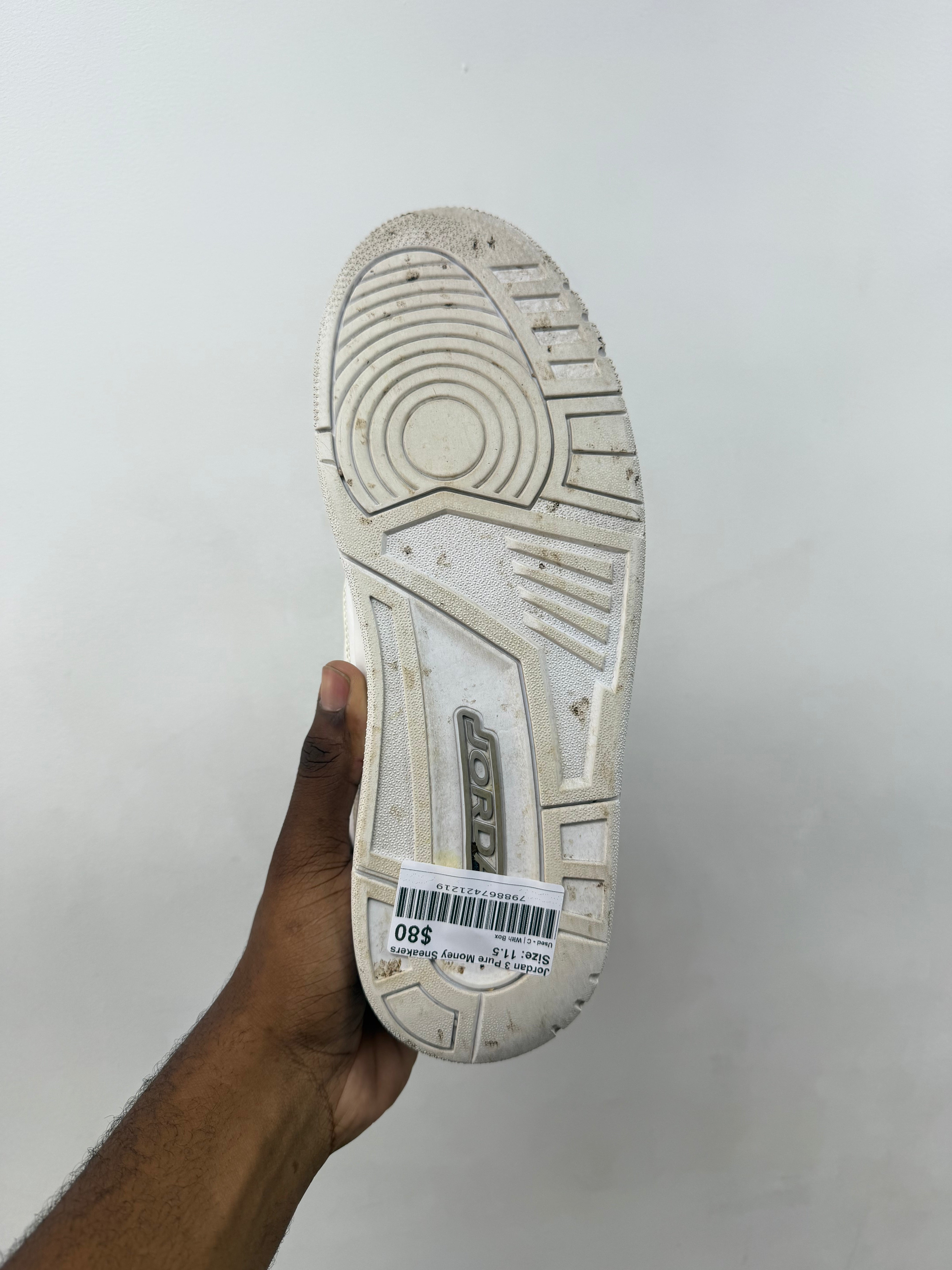 Jordan 3 Pure Money Sneakers