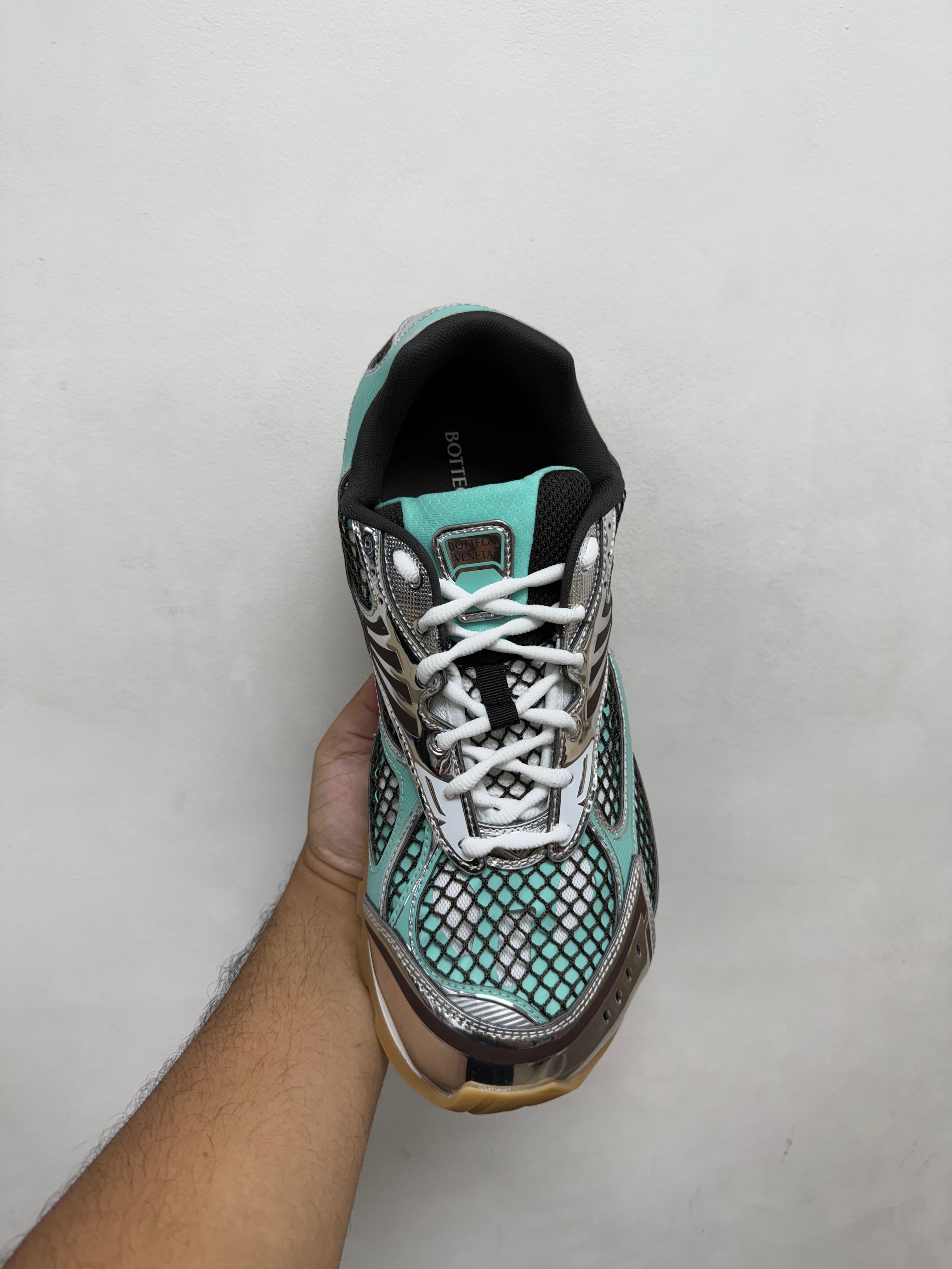 Bottega Veneta Green Oasis Espresso Orbit Sneakers