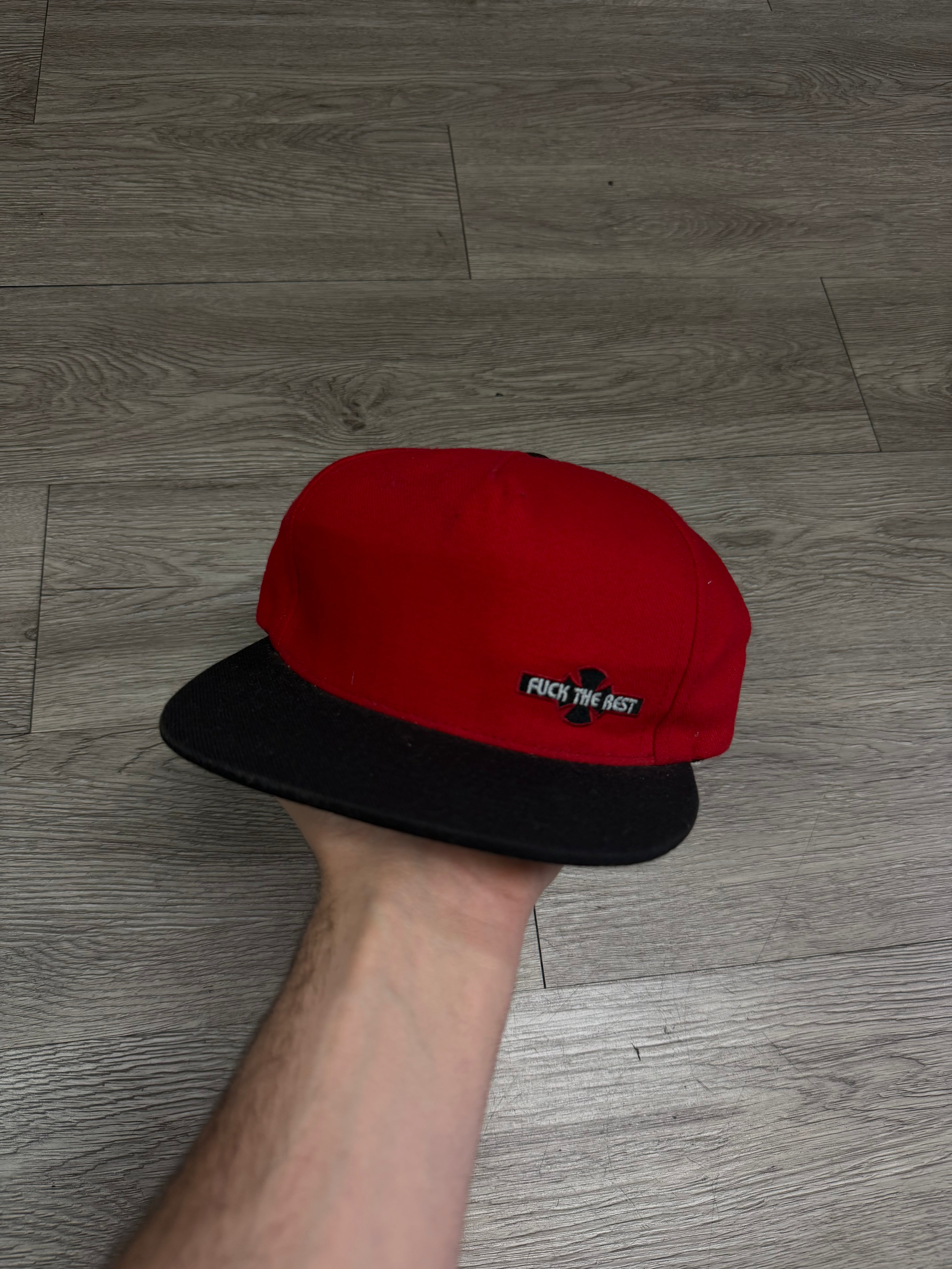 Supreme Black Red FTR Cap
