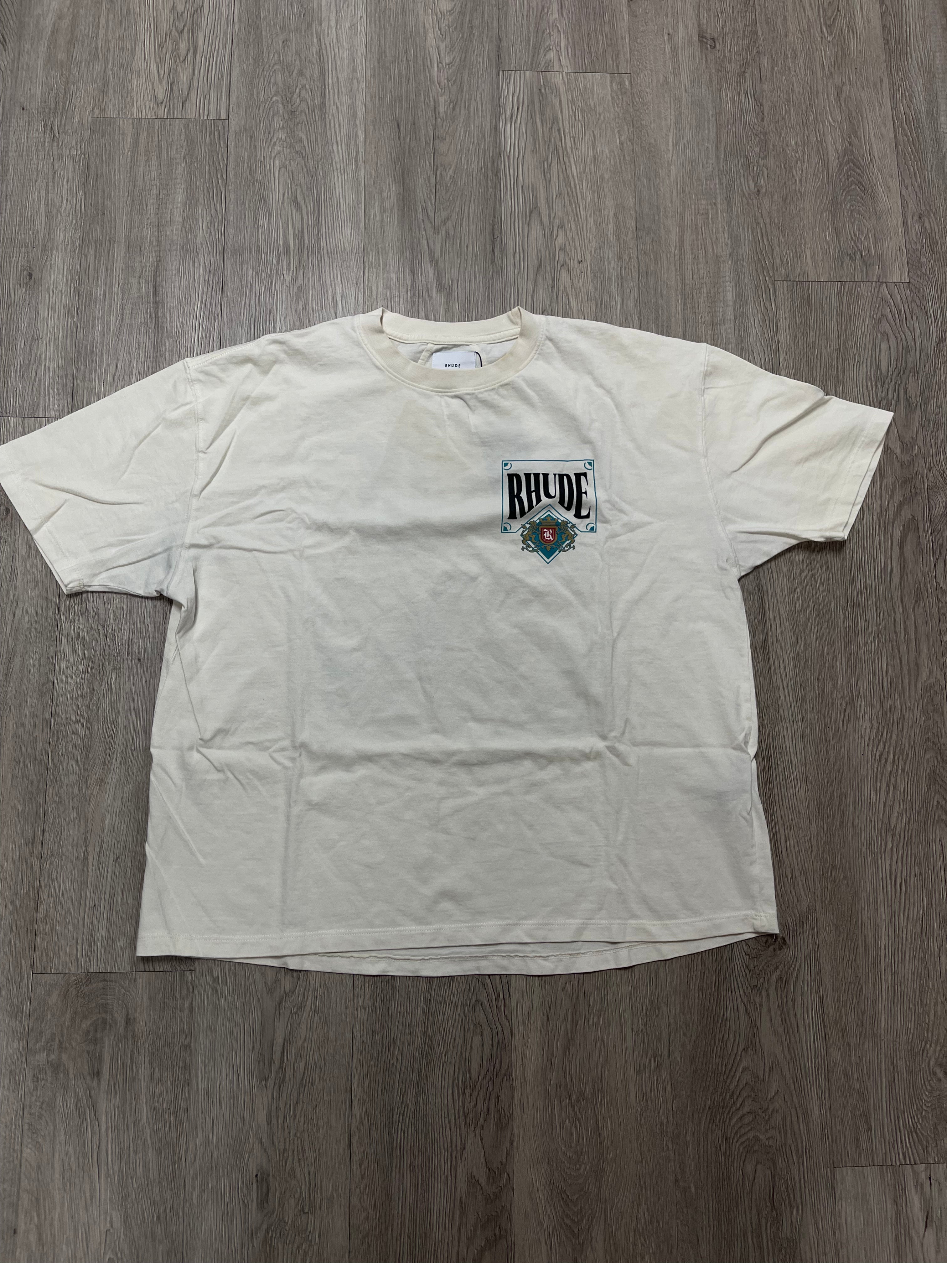 Rhude Tee Cream Teal Used
