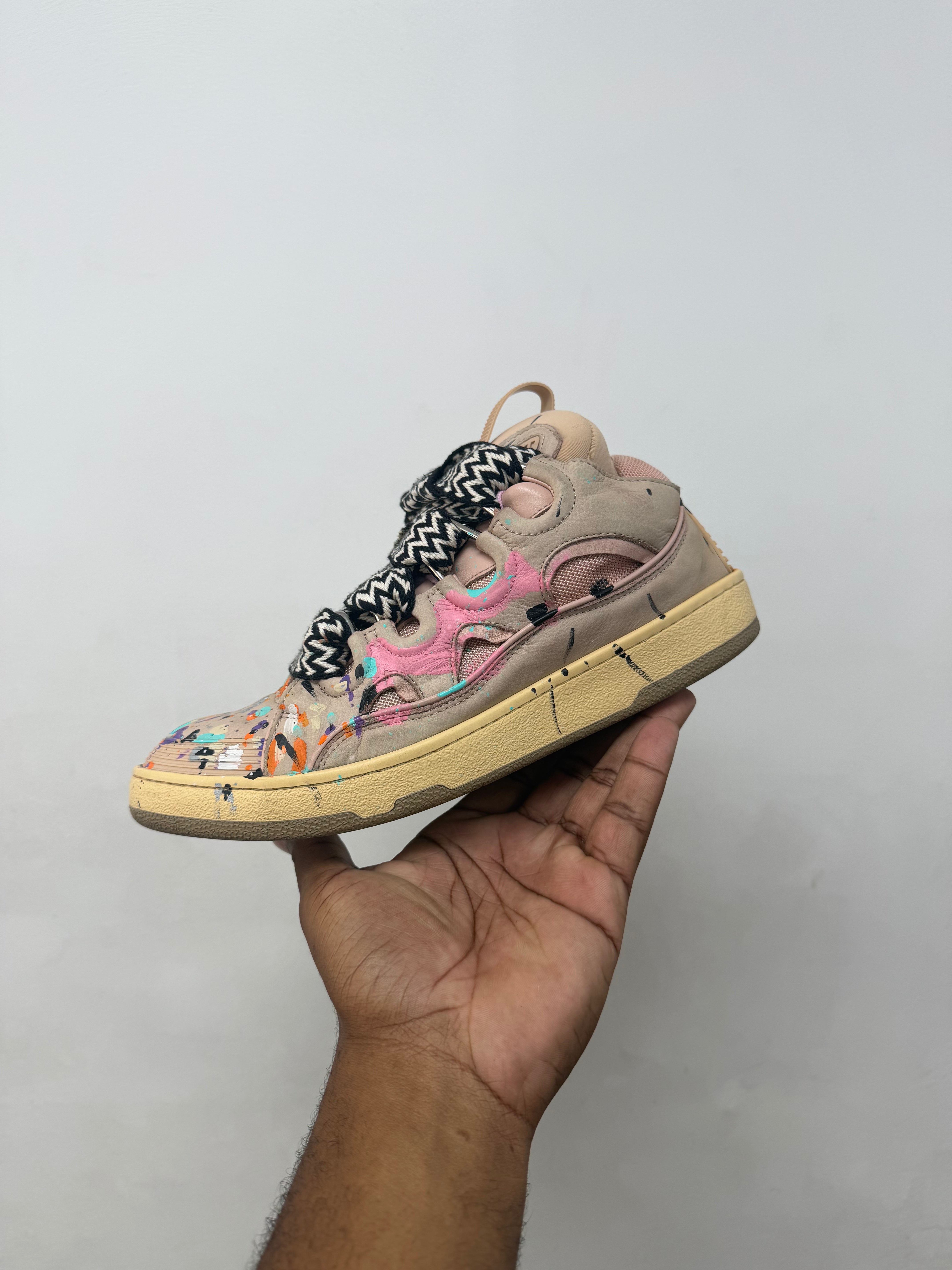 Lanvin Curb x Gallery Paint Splatter Sneakers