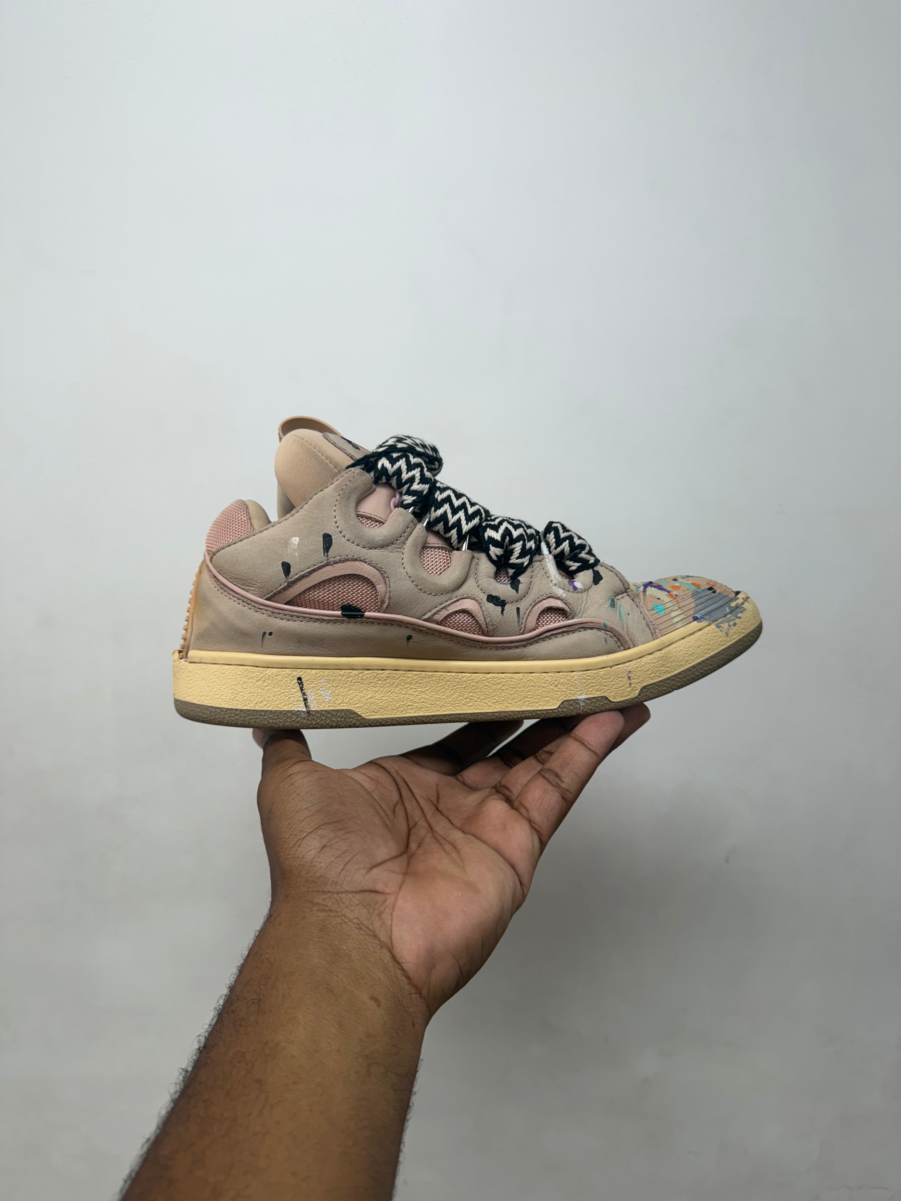 Lanvin Curb x Gallery Paint Splatter Sneakers