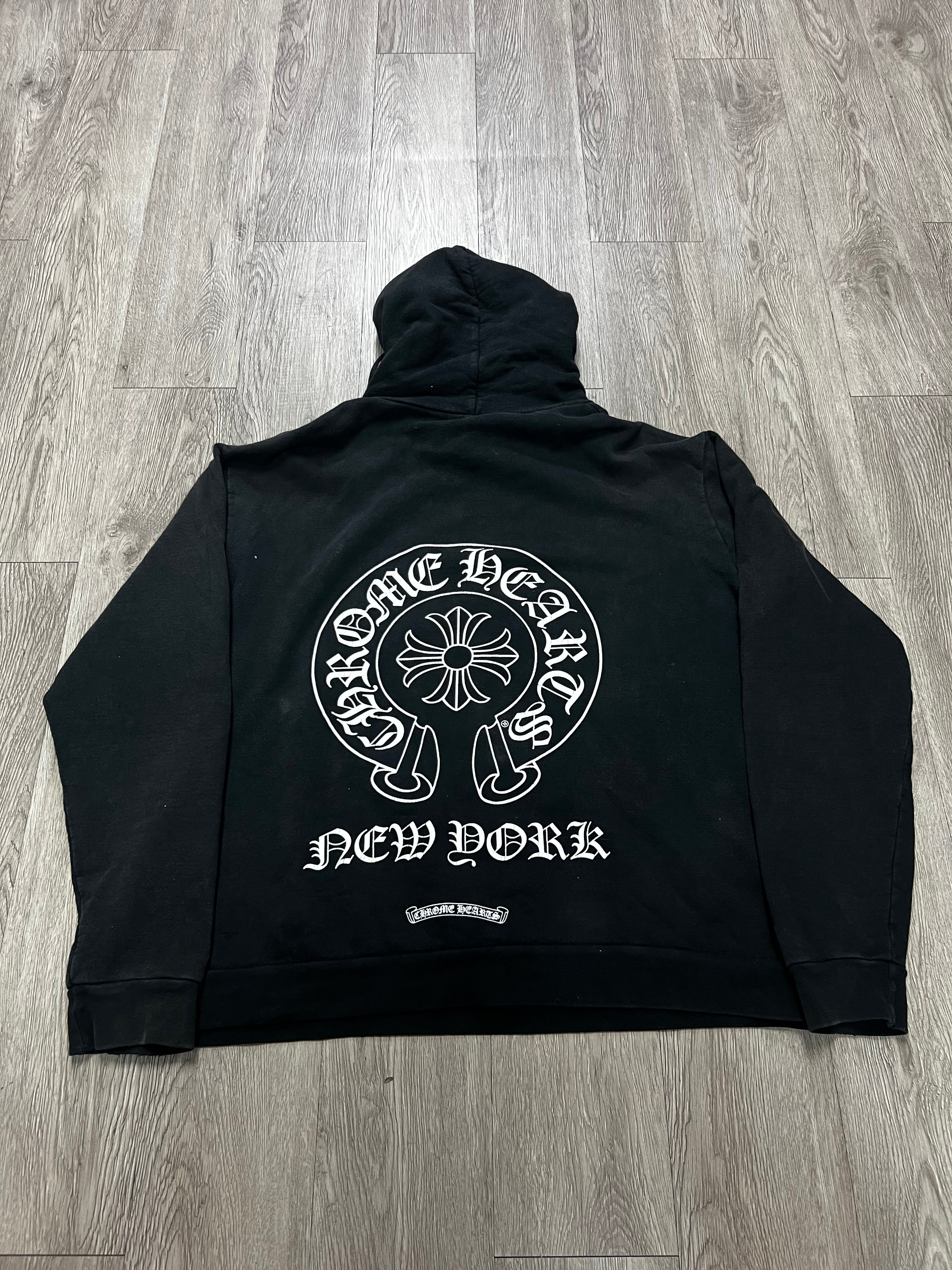 Chrome Hearts Black New York Pullover Hoodie