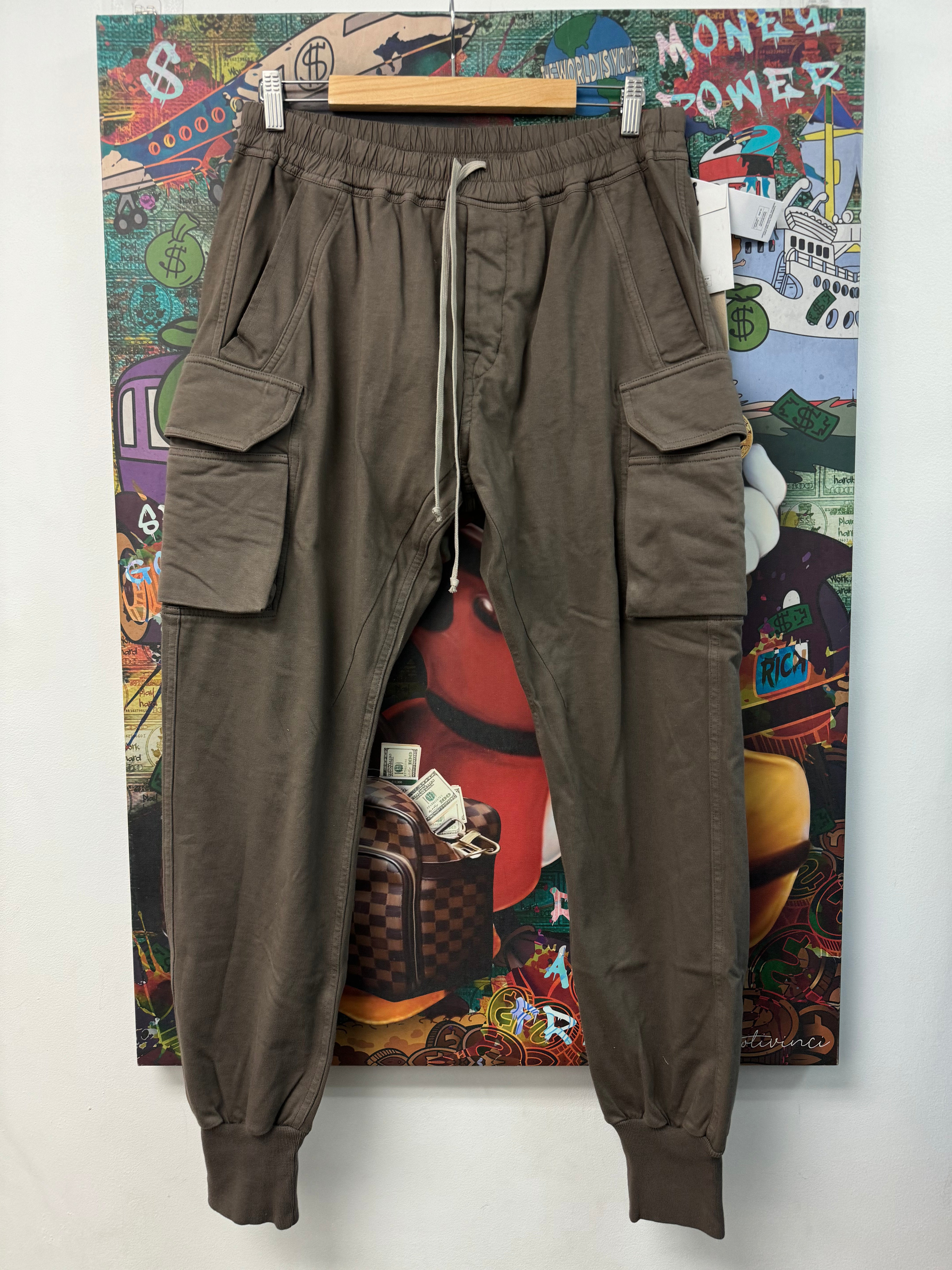 Rick Owens Taupe Cargo Sweats