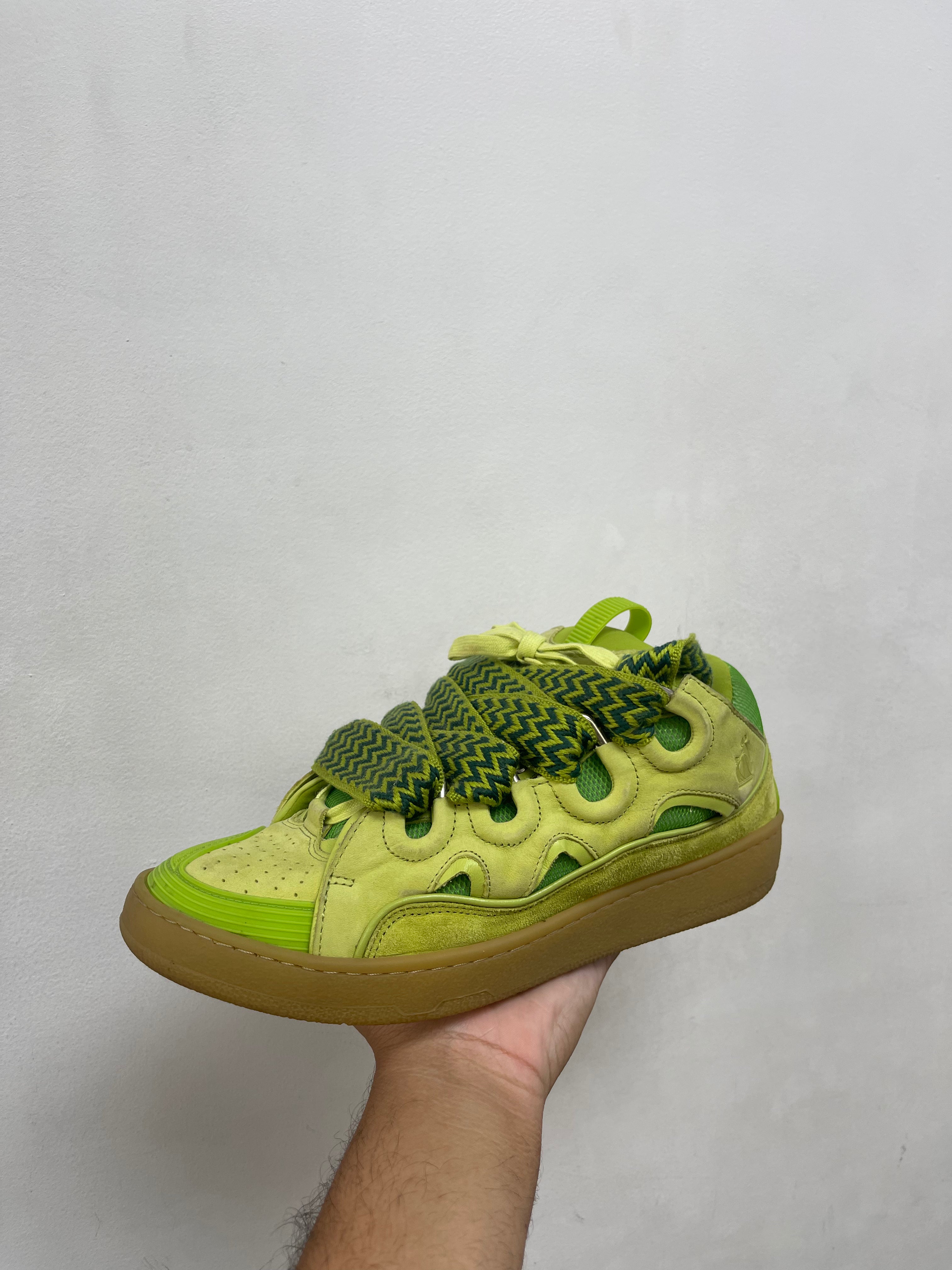 Lanvin Curb Lime Curb Sneakers