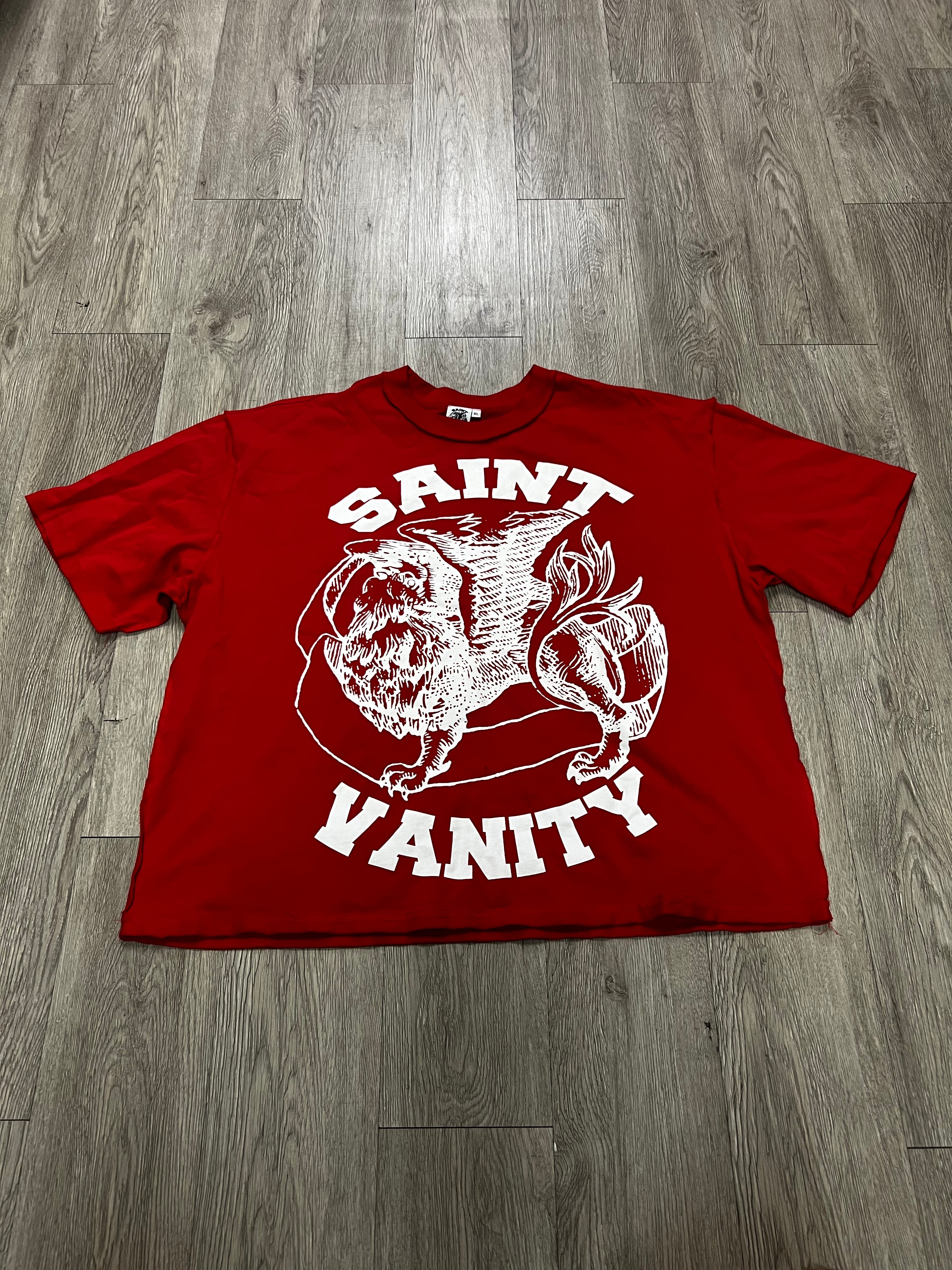Saint Vanity Red White Griffin Tee