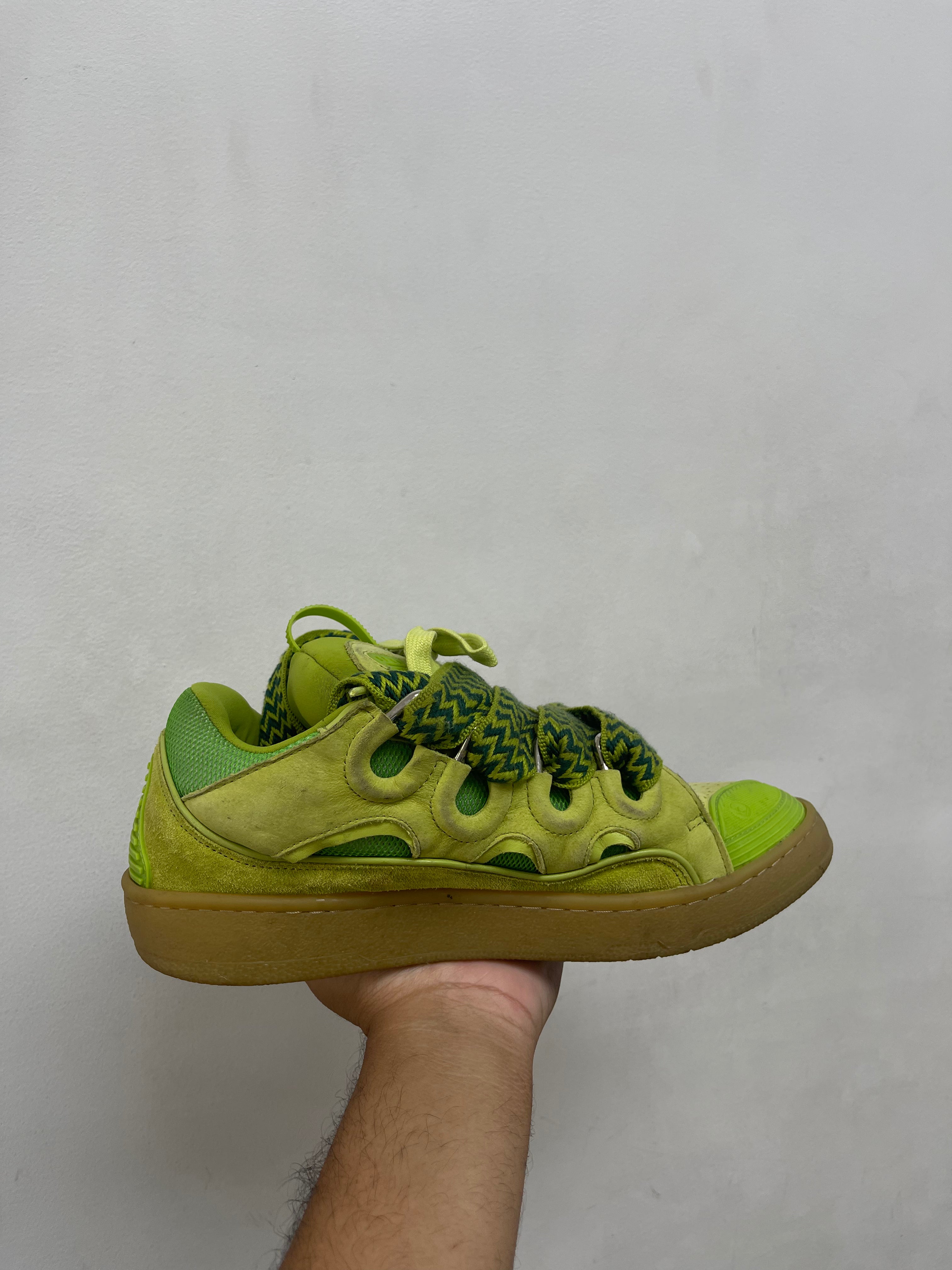 Lanvin Curb Lime Curb Sneakers