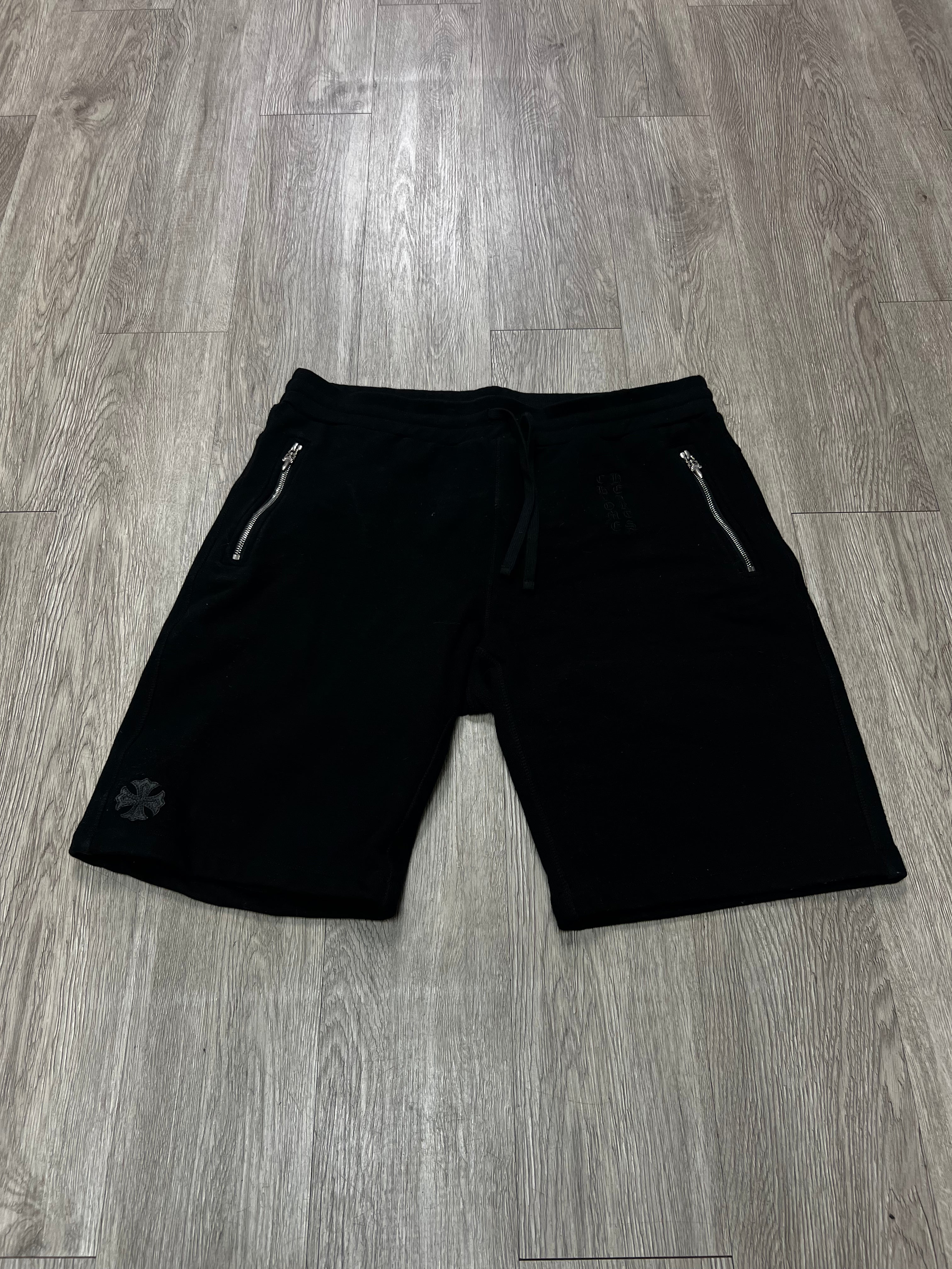 Chrome Hearts Y Not Black Patch Shorts