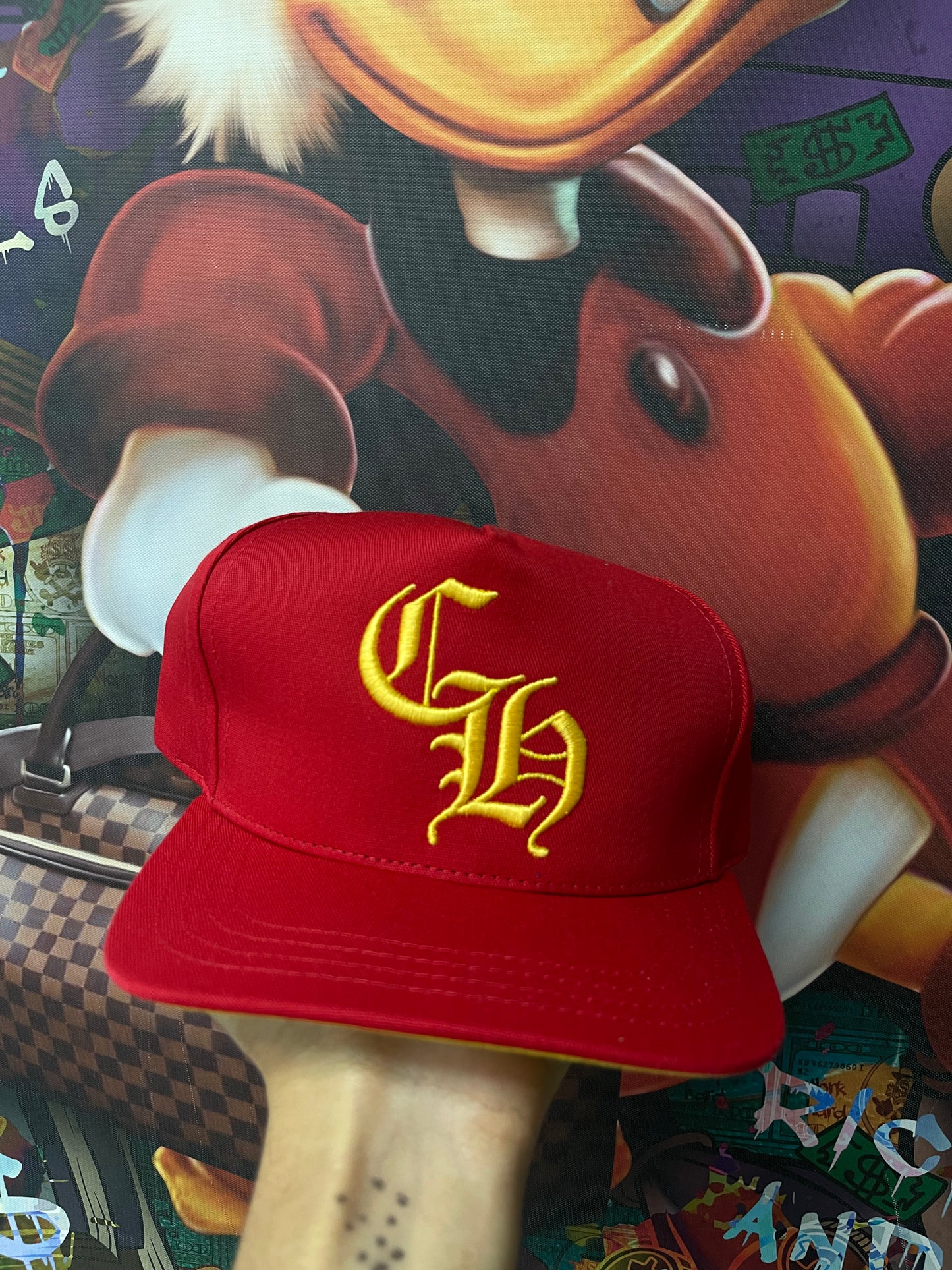 Chrome Hearts Red Yellow CH Cap