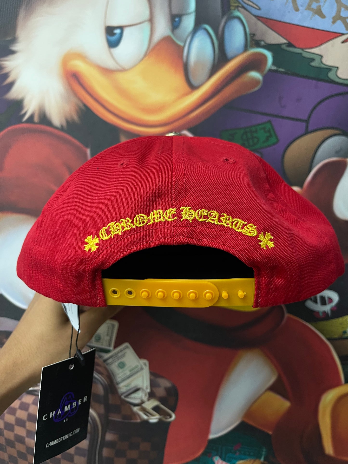 Chrome Hearts Red Yellow CH Cap
