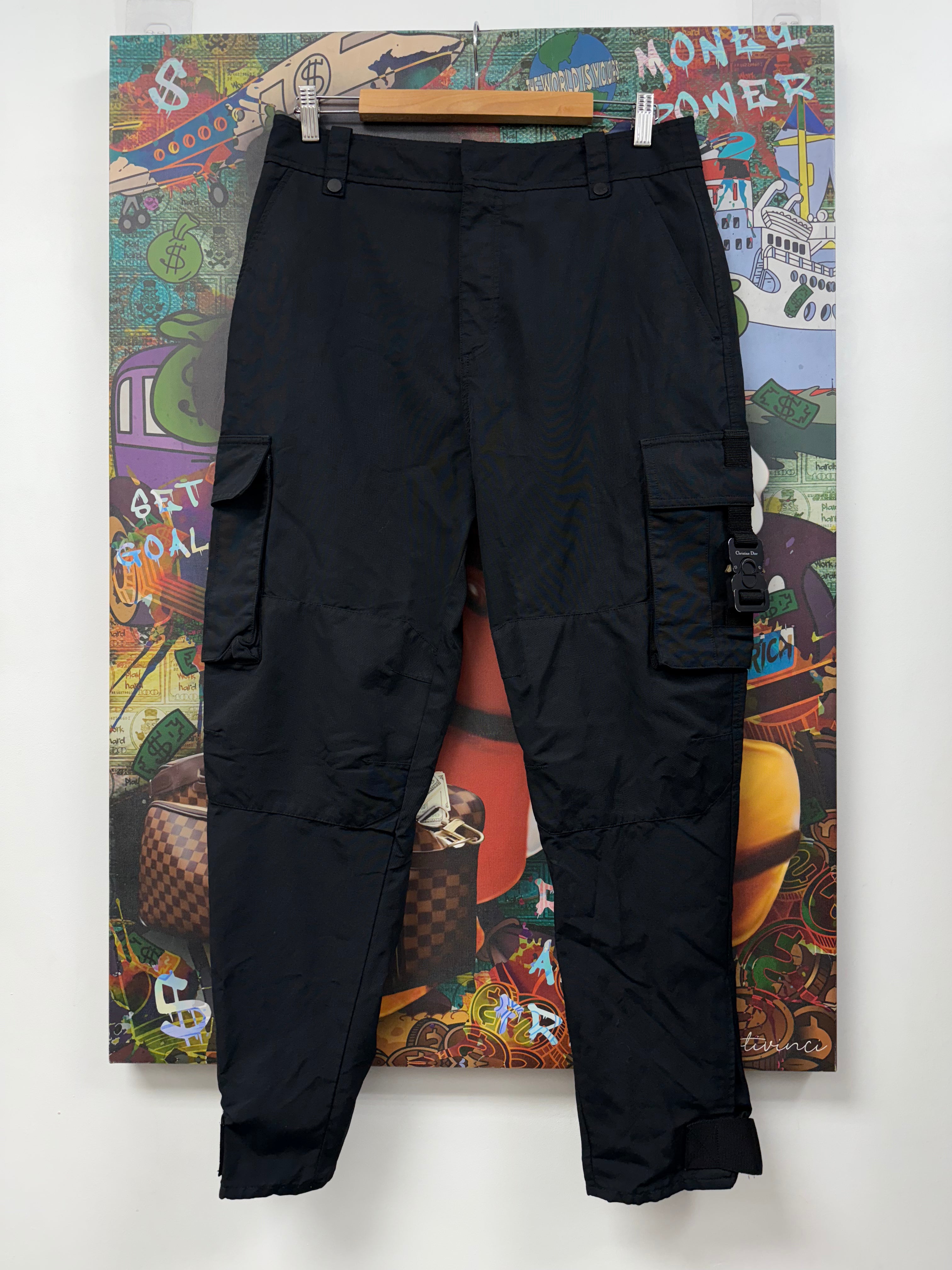 Dior Black Tech Cargo Pants