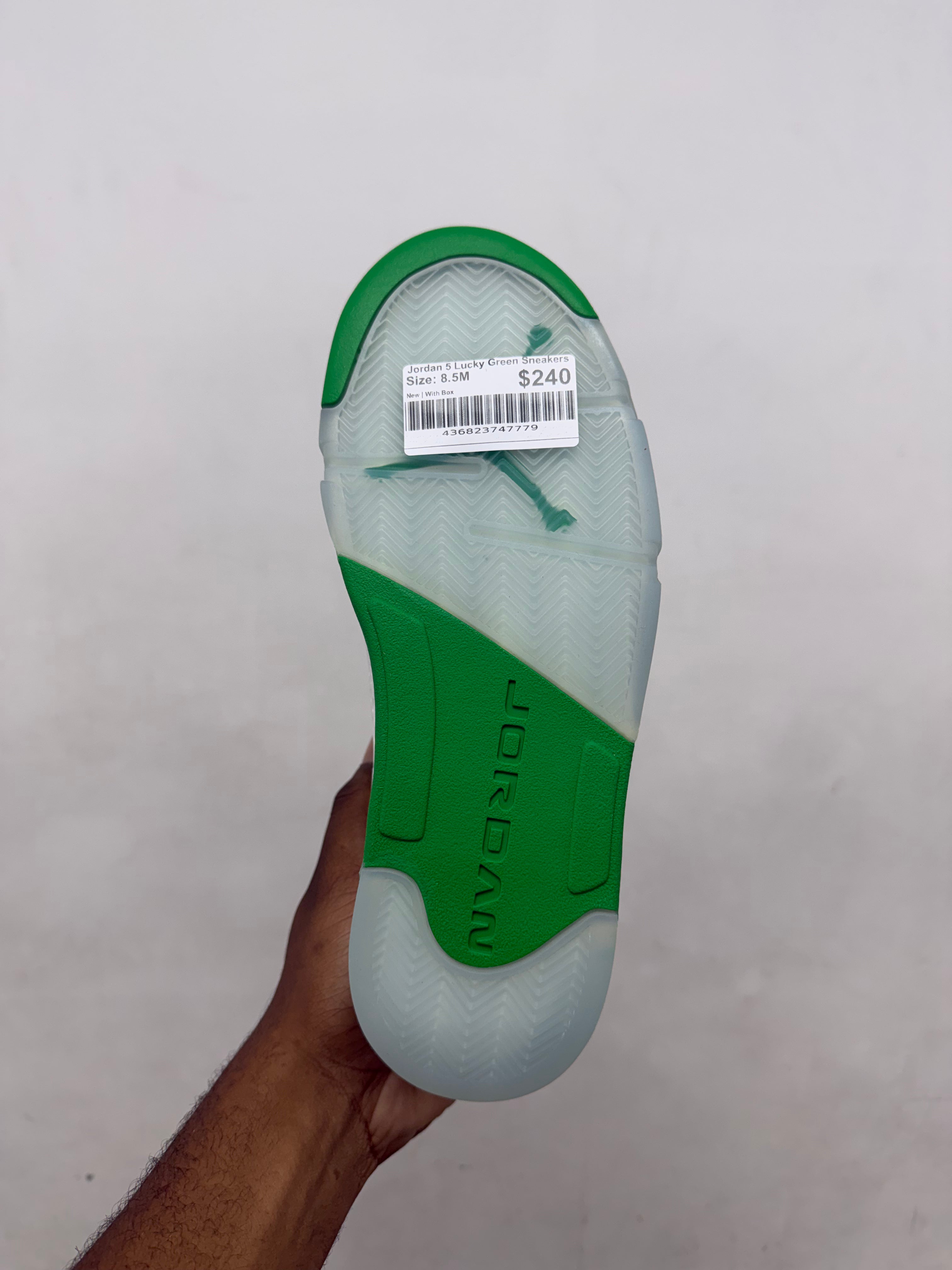 Jordan 5 Lucky Green Sneakers