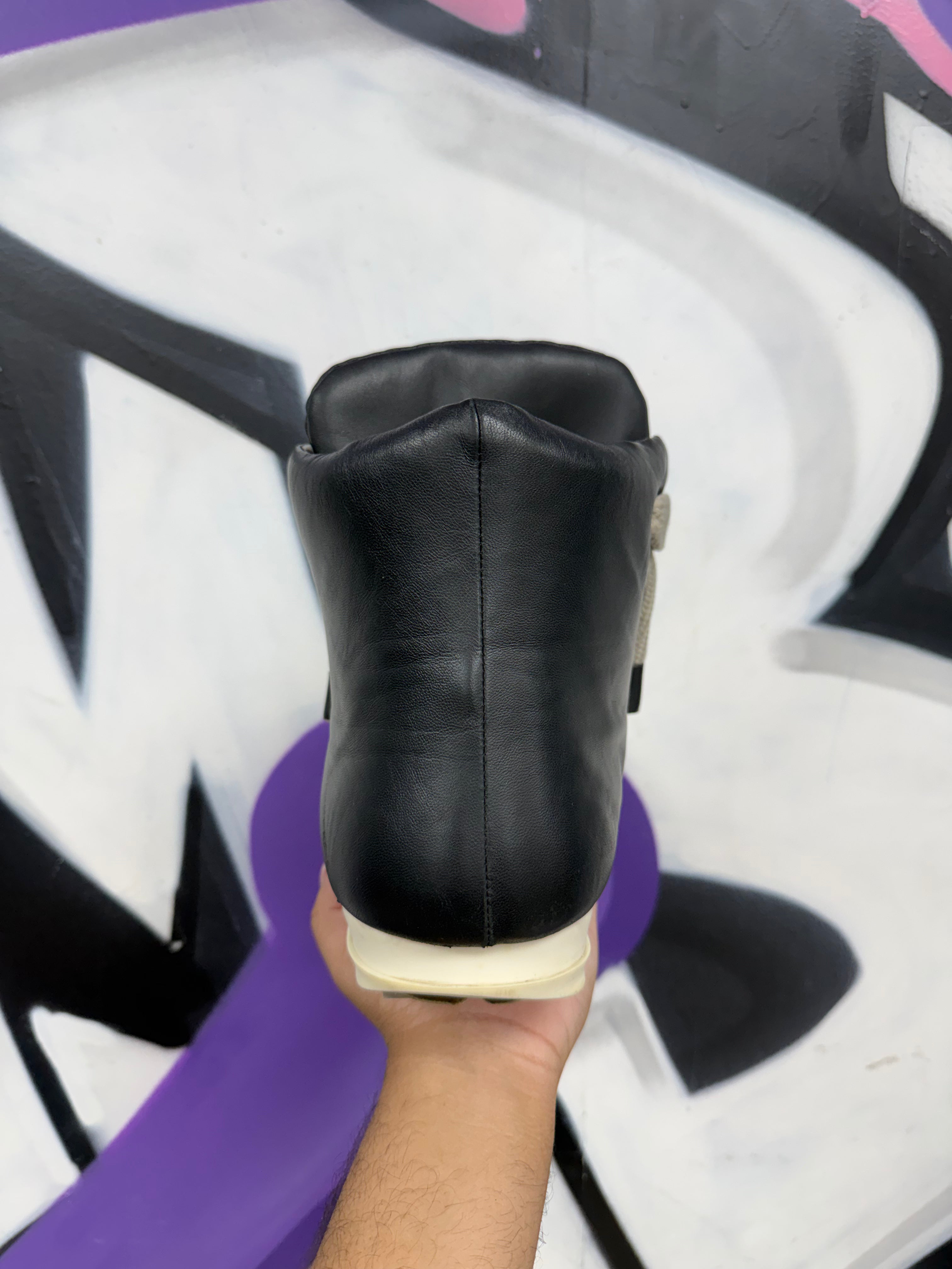 Rick Owens Mainline Padded Jumbo Lace Ramone High Sneakers