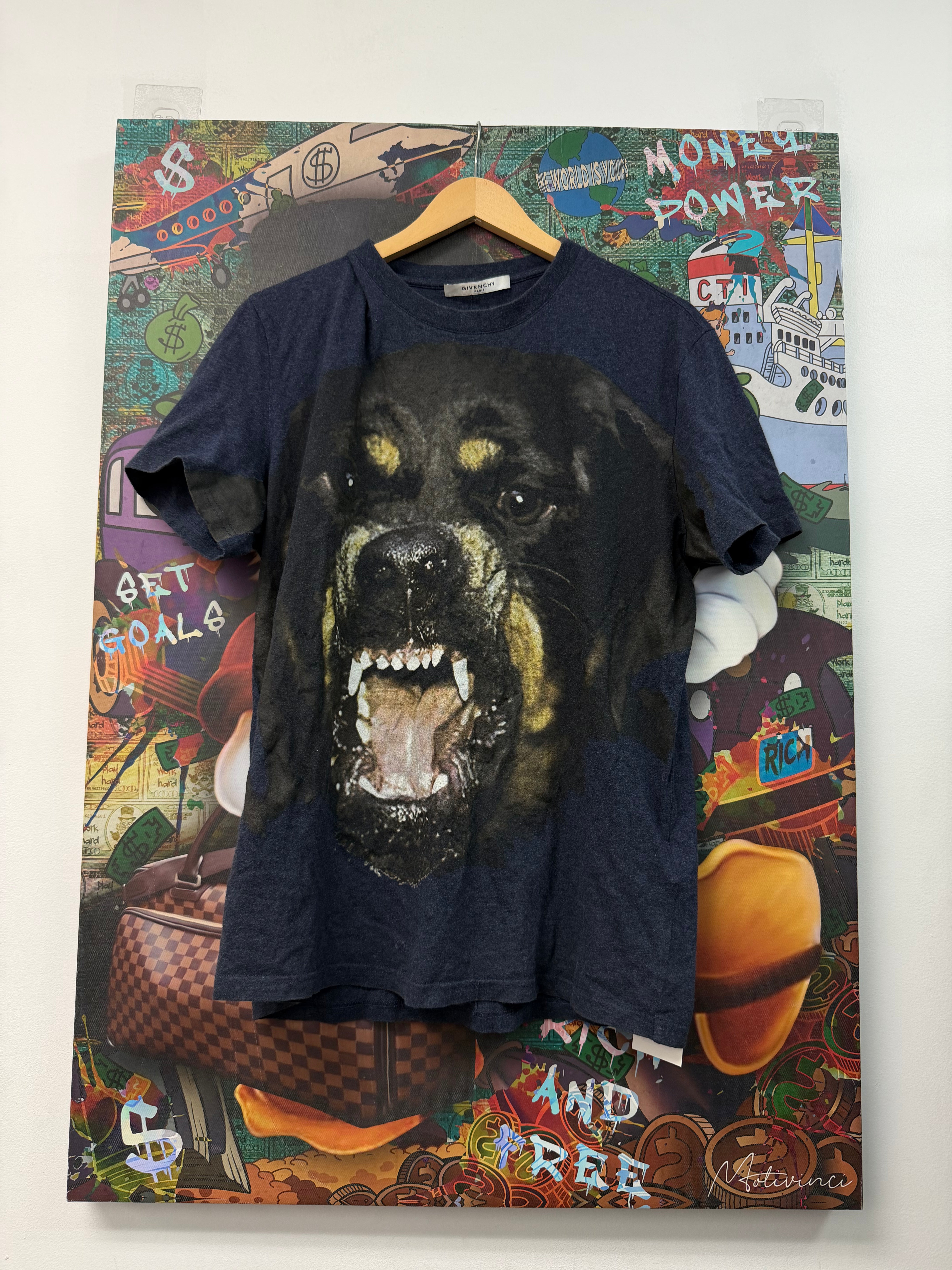 Givenchy Navy Dog Tee