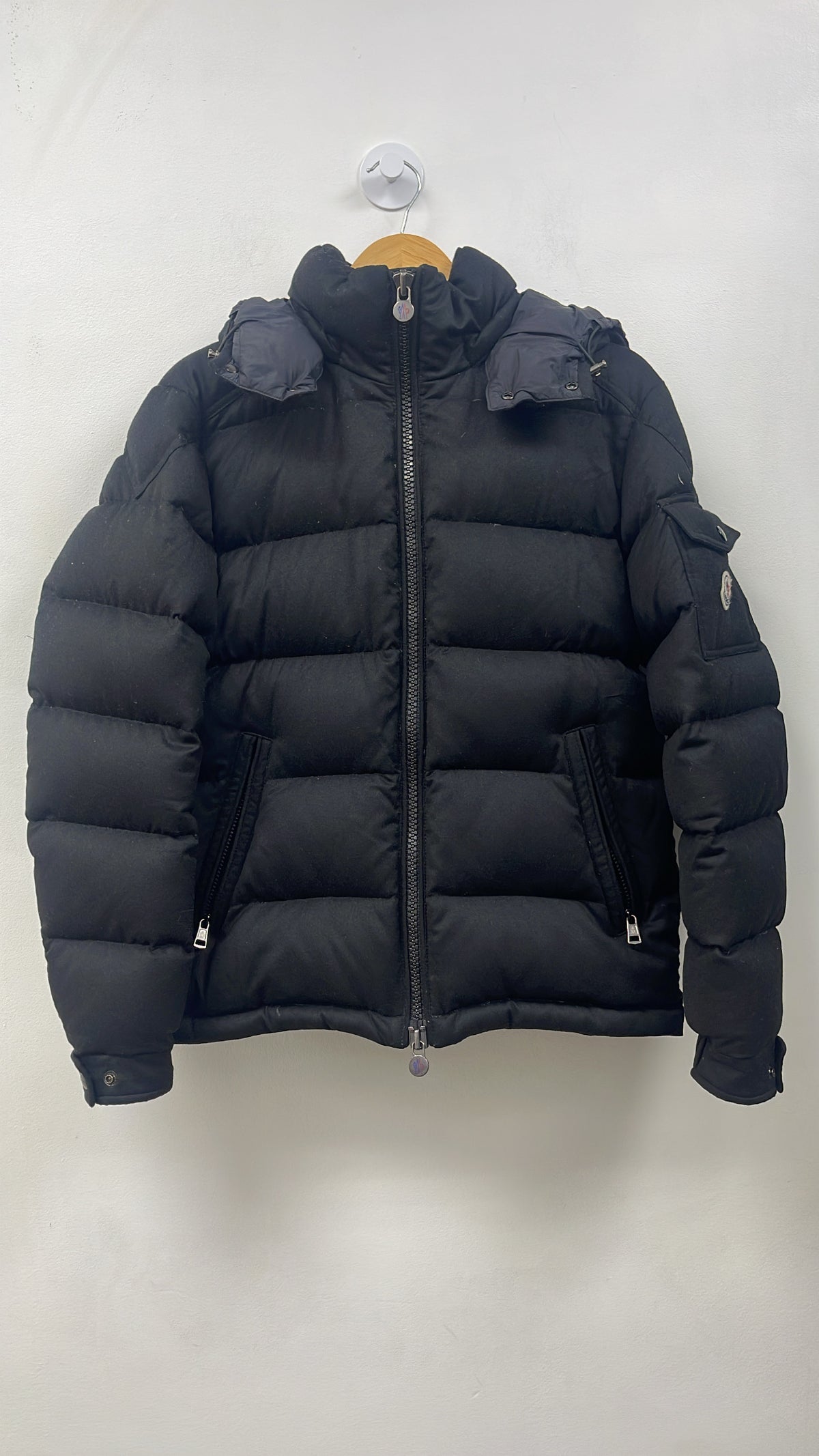 Moncler Black Montgenevre Puffer Coat