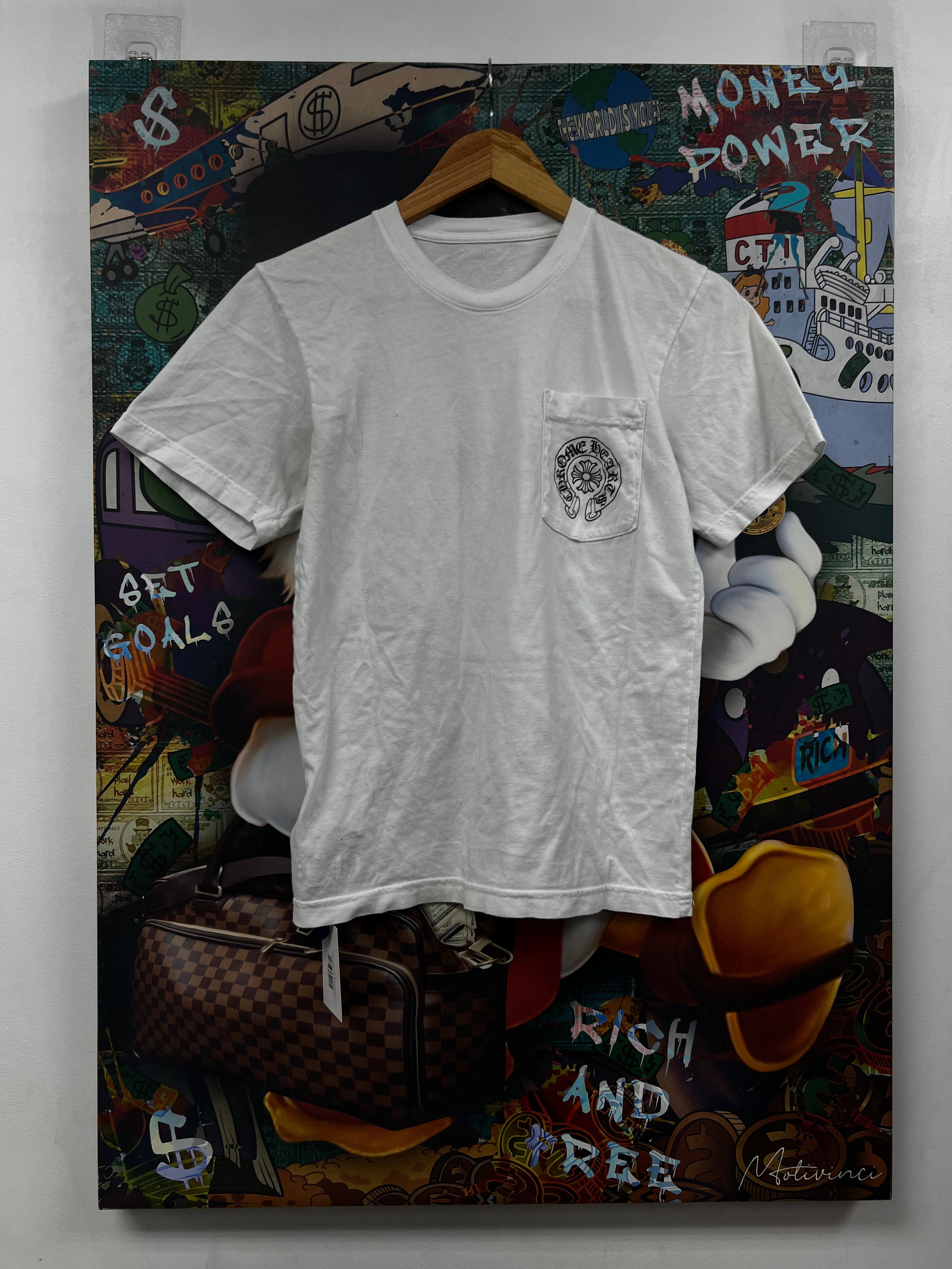 Chrome Hearts White Miami Horseshoe Tee