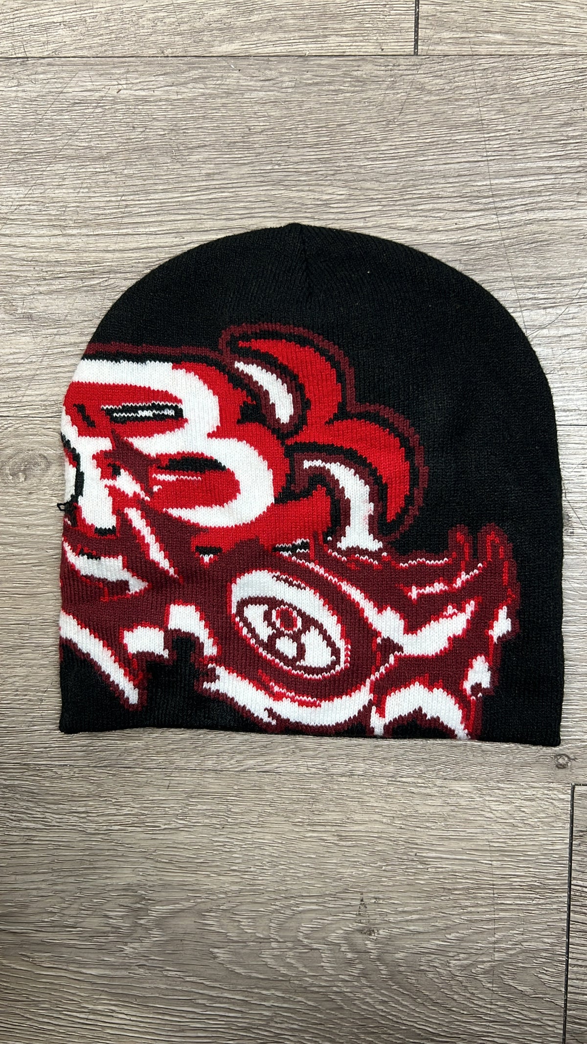 SB Studios Black Red Beanie