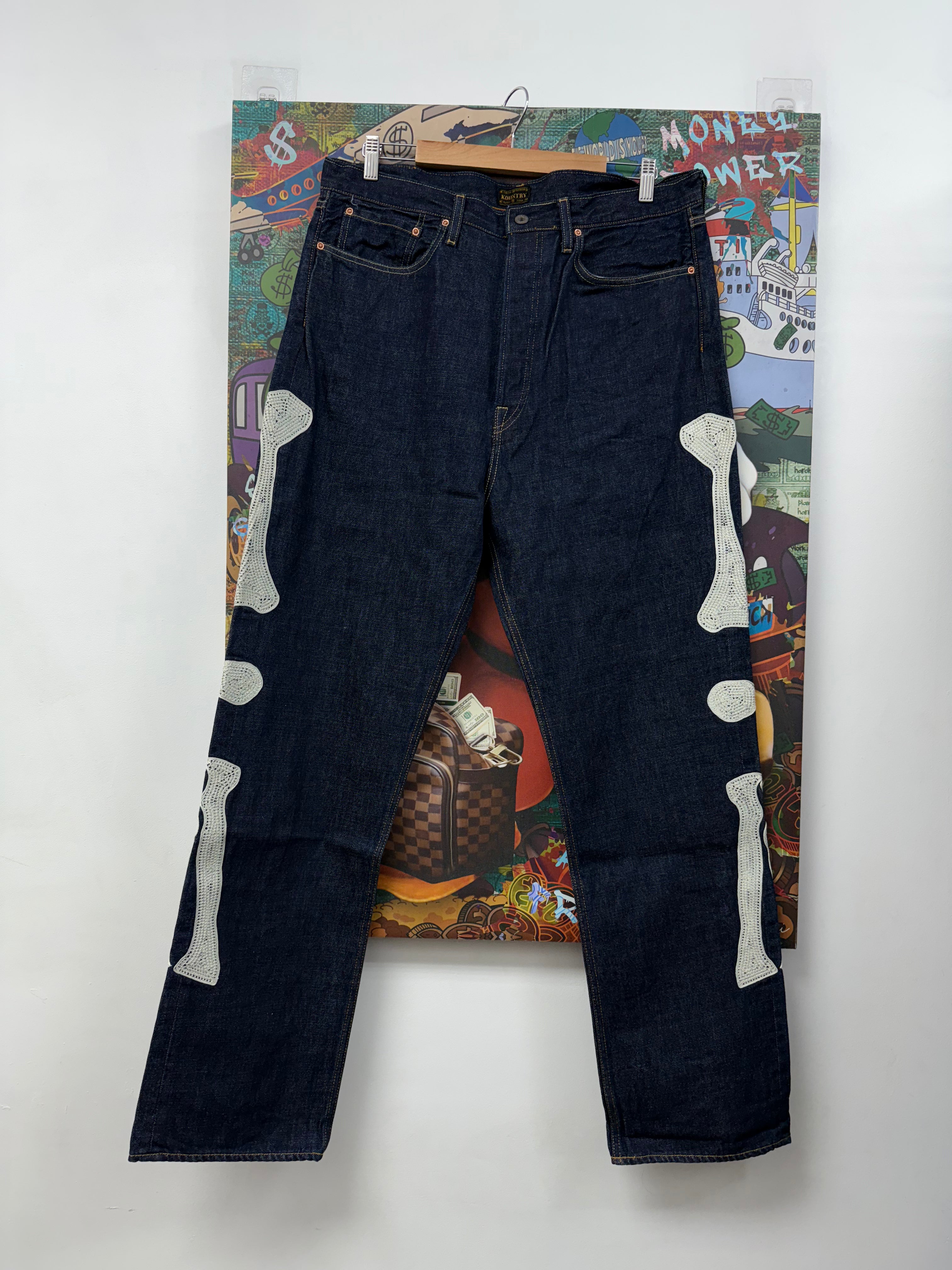 Kapital Navy Bone Jeans