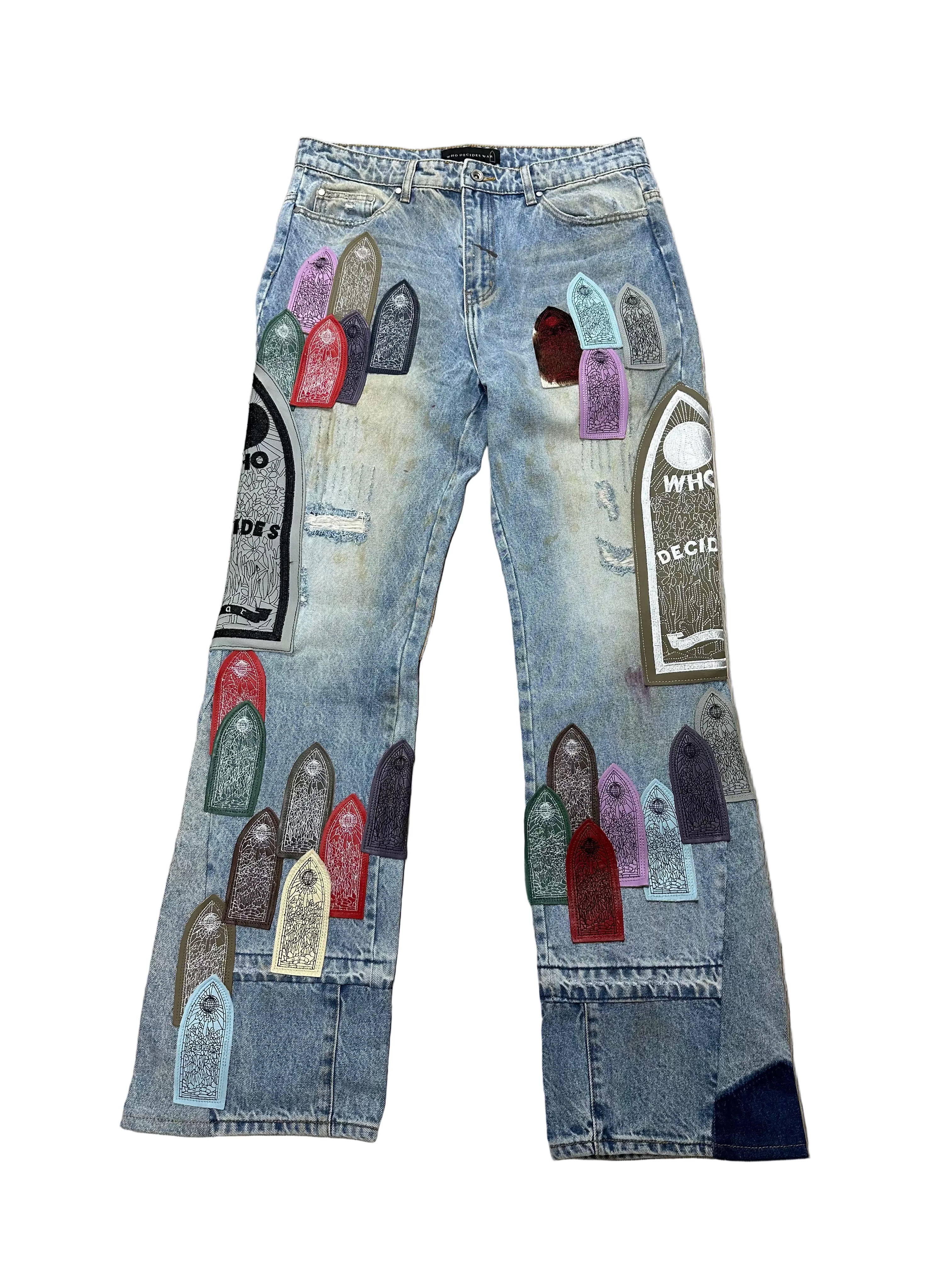 Who Decides War 'Pastel' Light Wash Blue Jeans