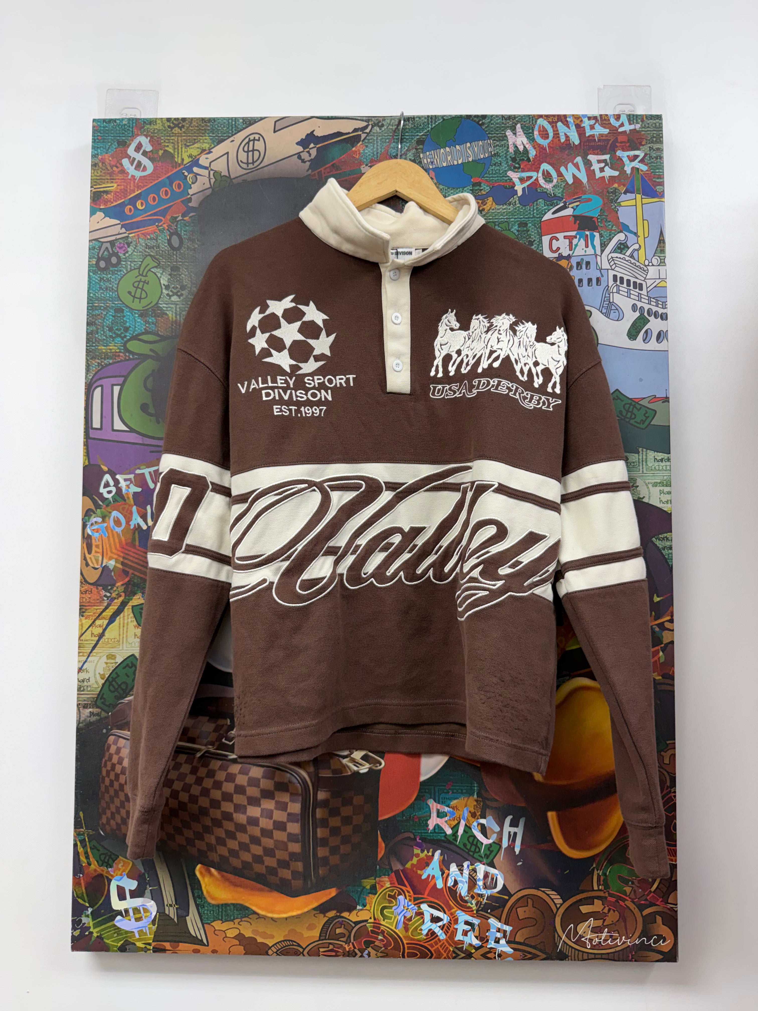 Vale Brown Rugby Polo