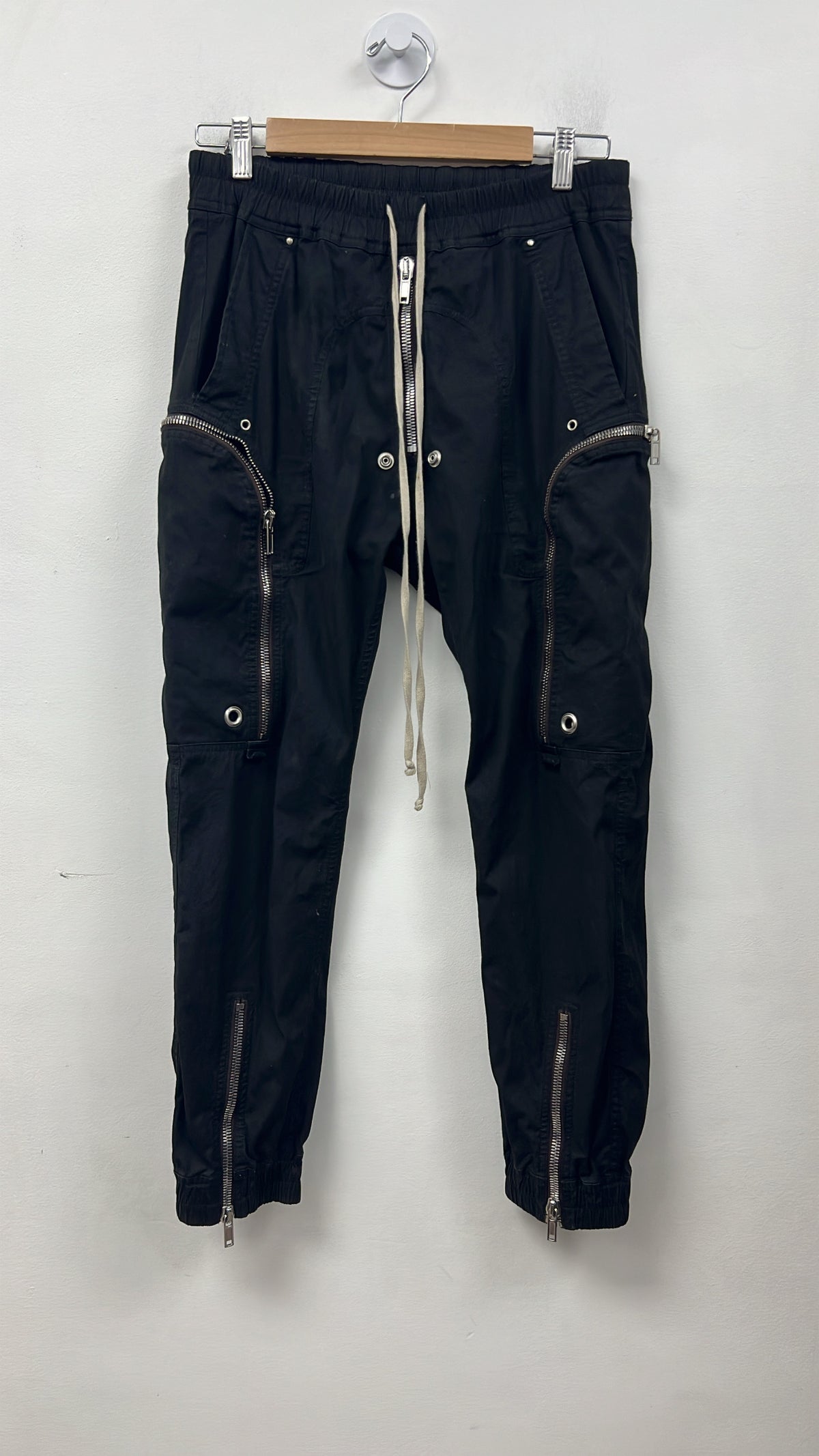 Rick Owens Black Bauhaus Cargo Pants