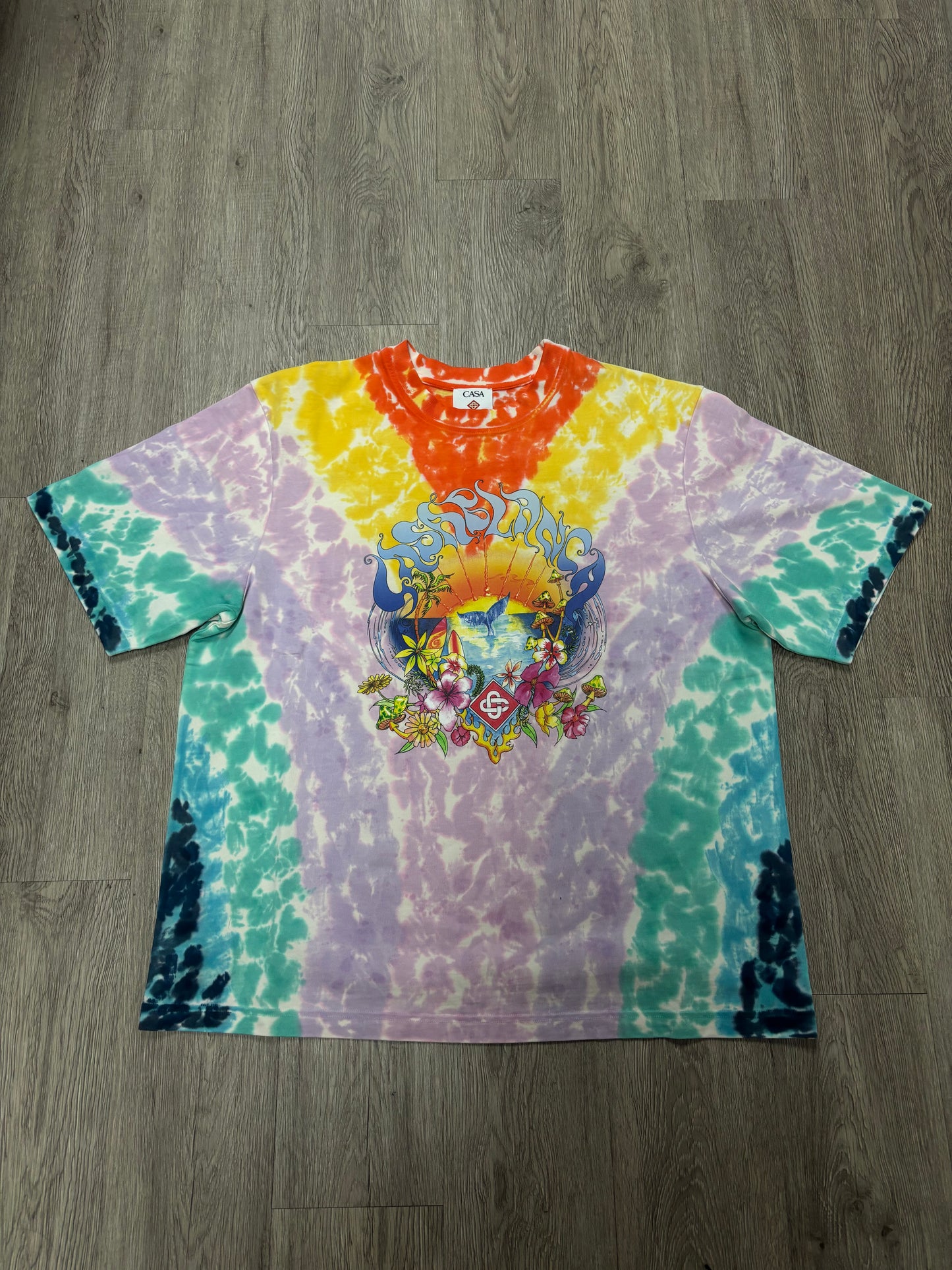 Casablanca Surf Trip Tie Dye Tee New Medium With Tags