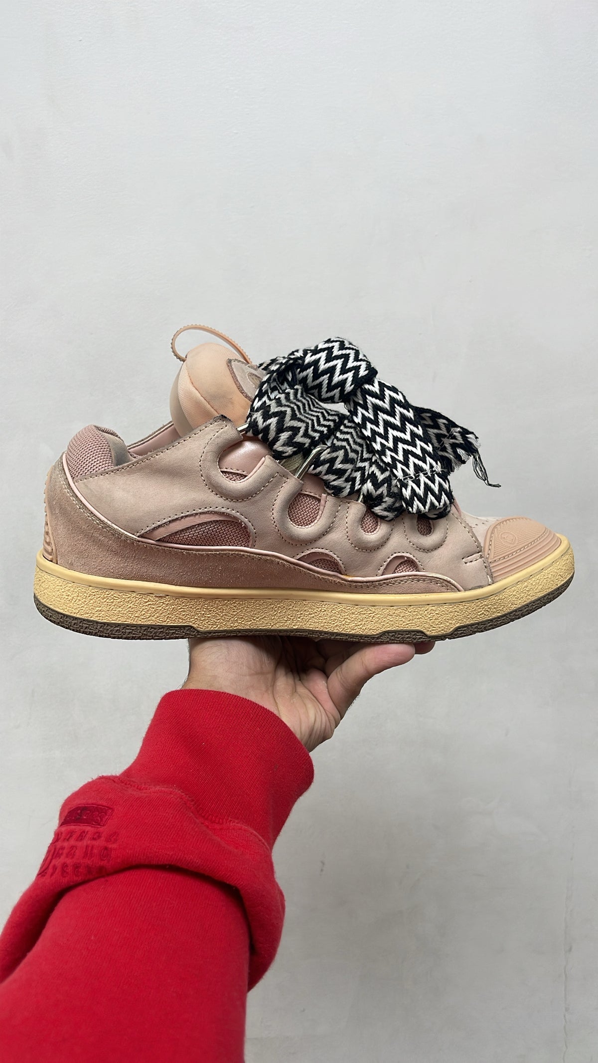 Lanvin Pink Curb Sneakers