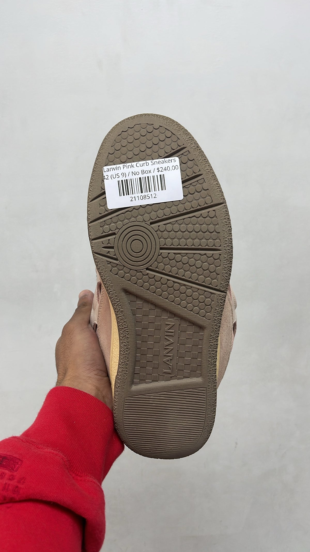 Lanvin Pink Curb Sneakers