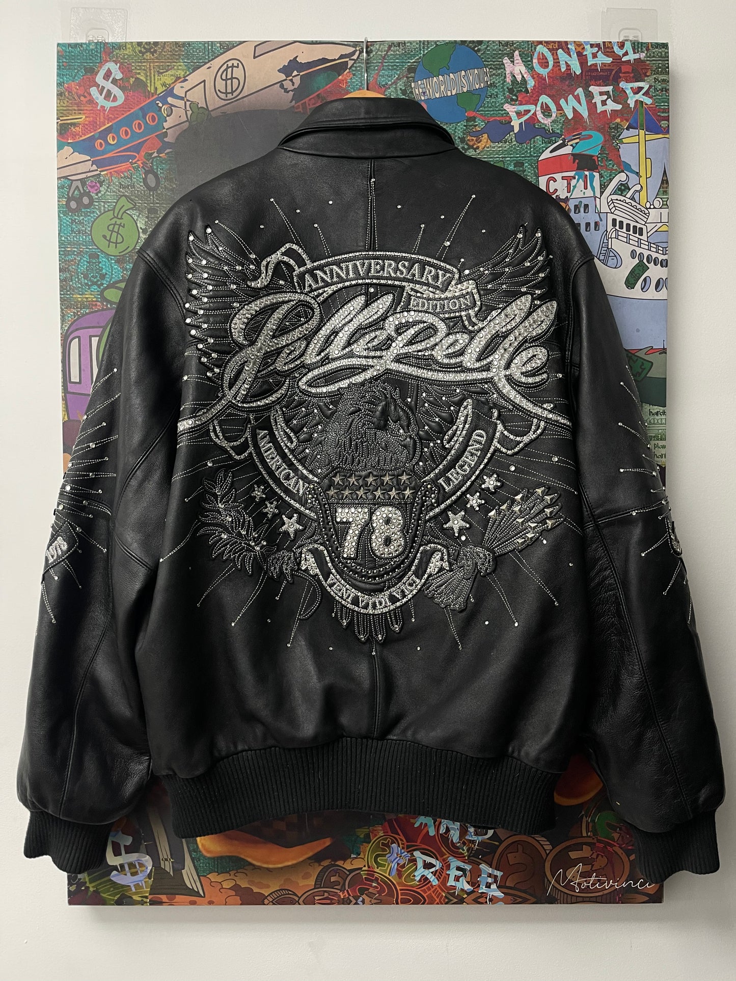 Pelle Pelle Black Leather Studded Jacket