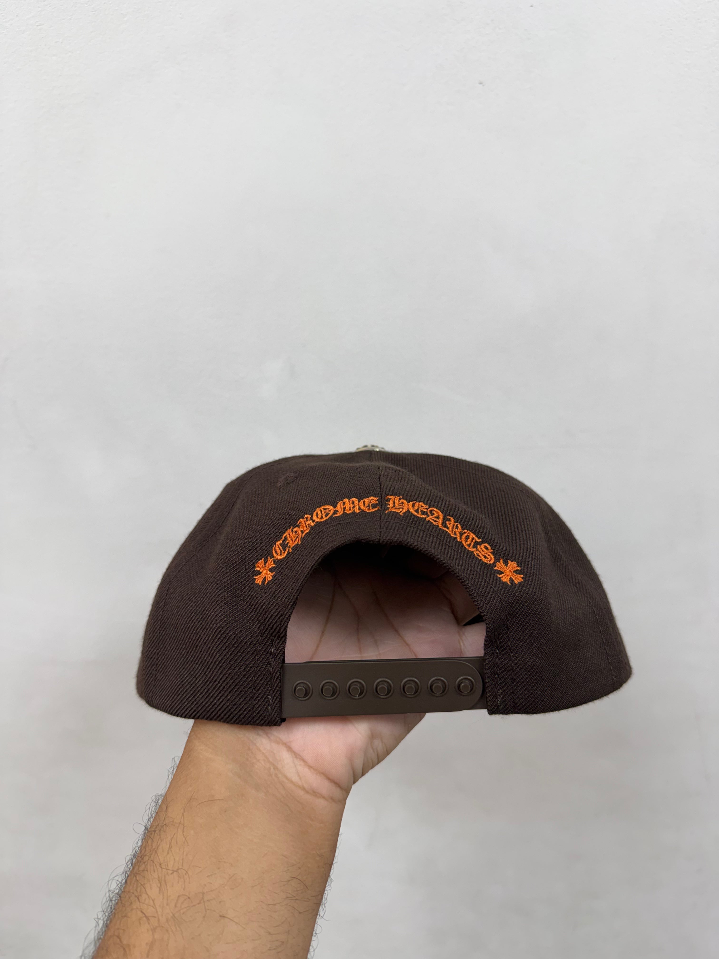 Chrome Hearts Brown Orange Baseball Trucker Hat