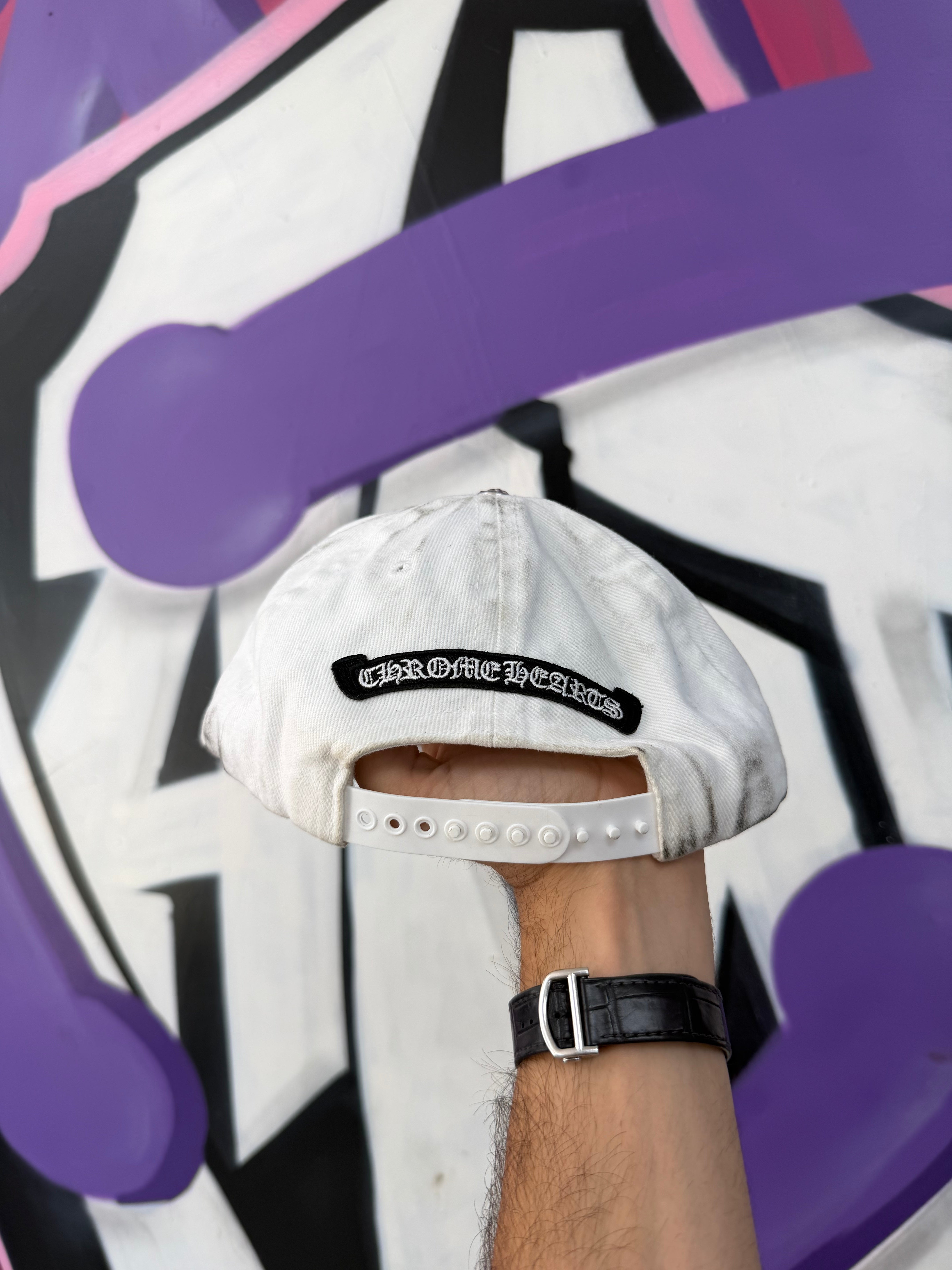 Chrome Hearts White Horseshoe Hat
