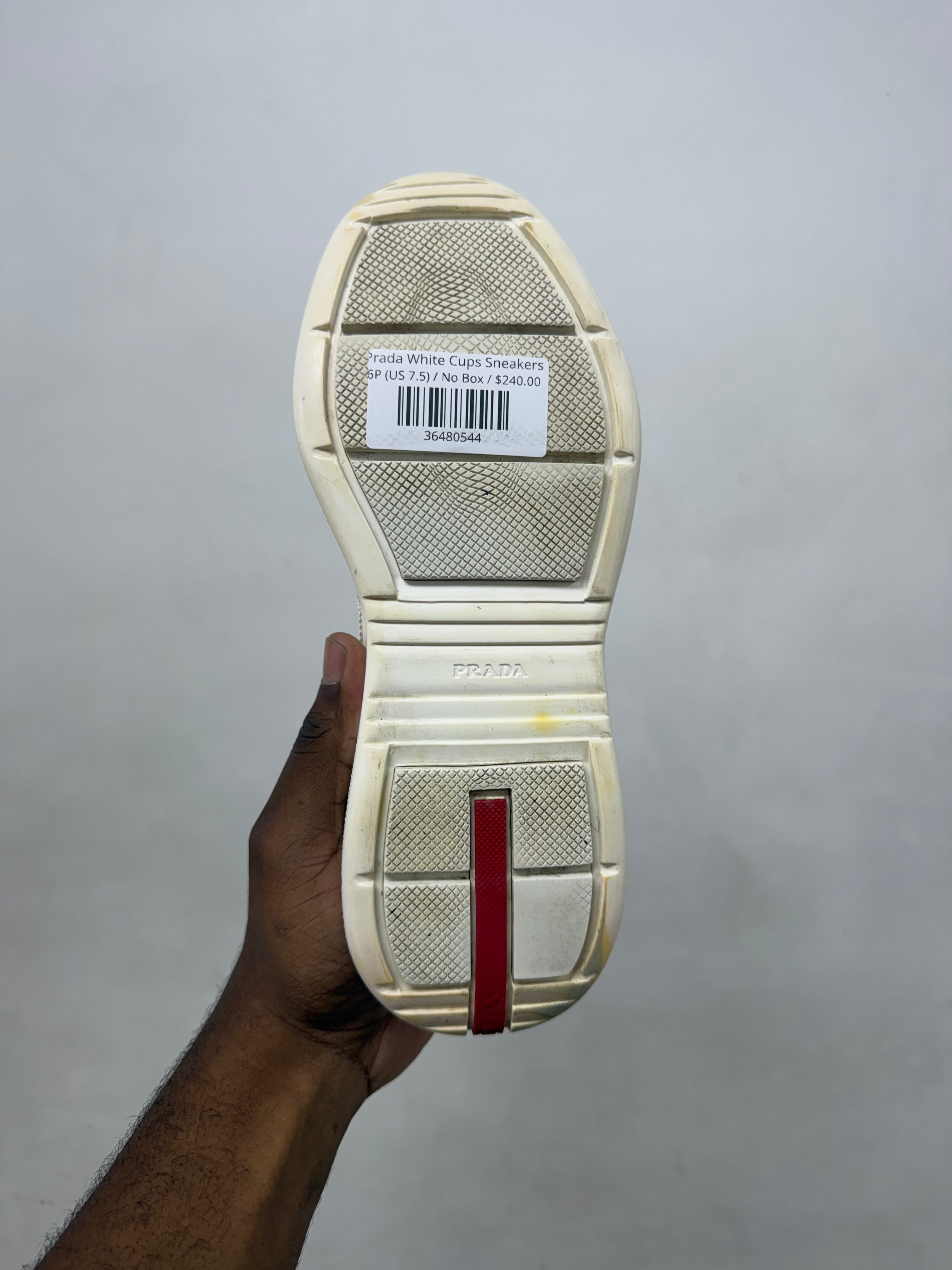 Prada White Cups Sneakers