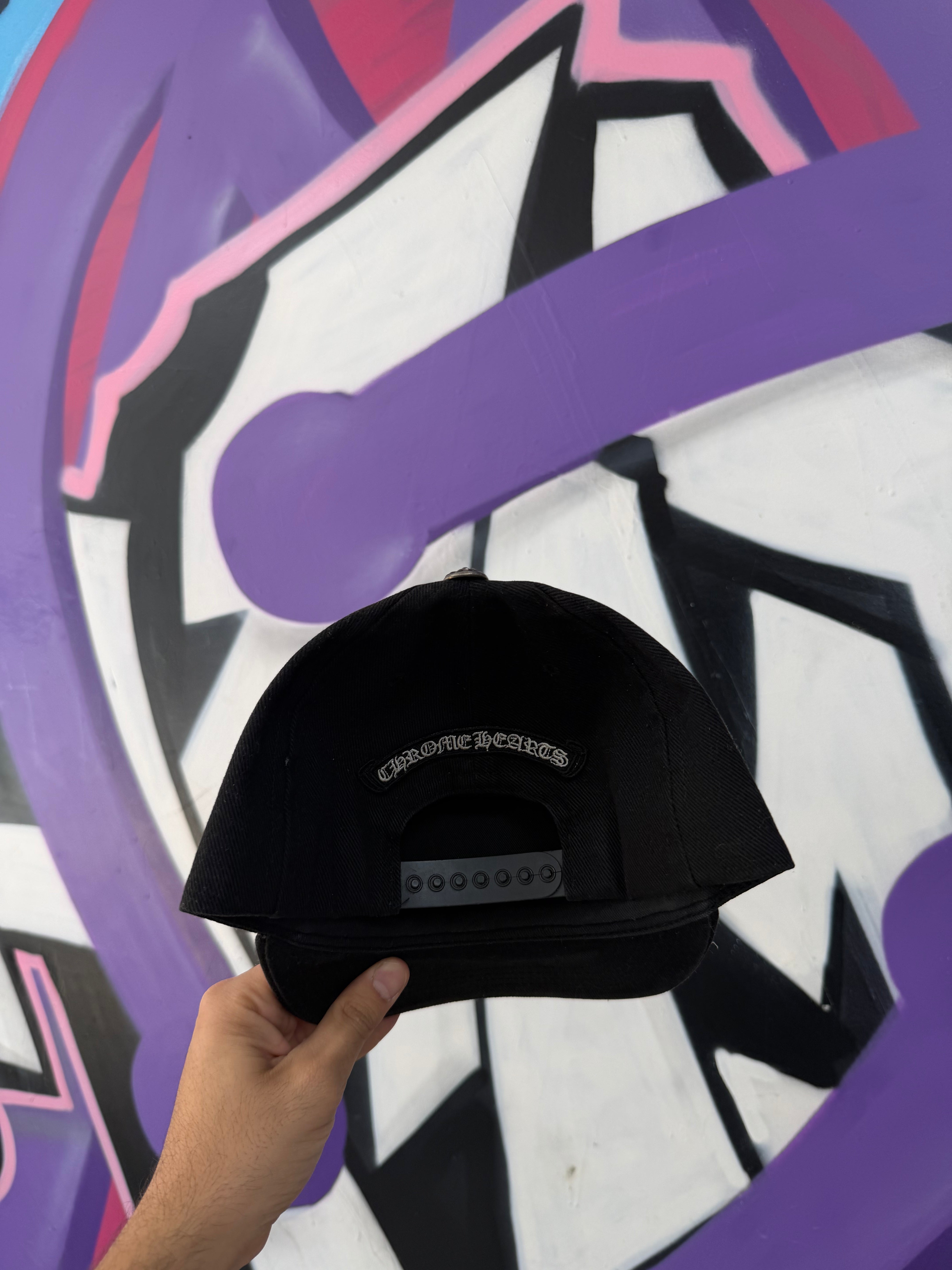 Chrome Hearts Black Horseshoe Denim Hat