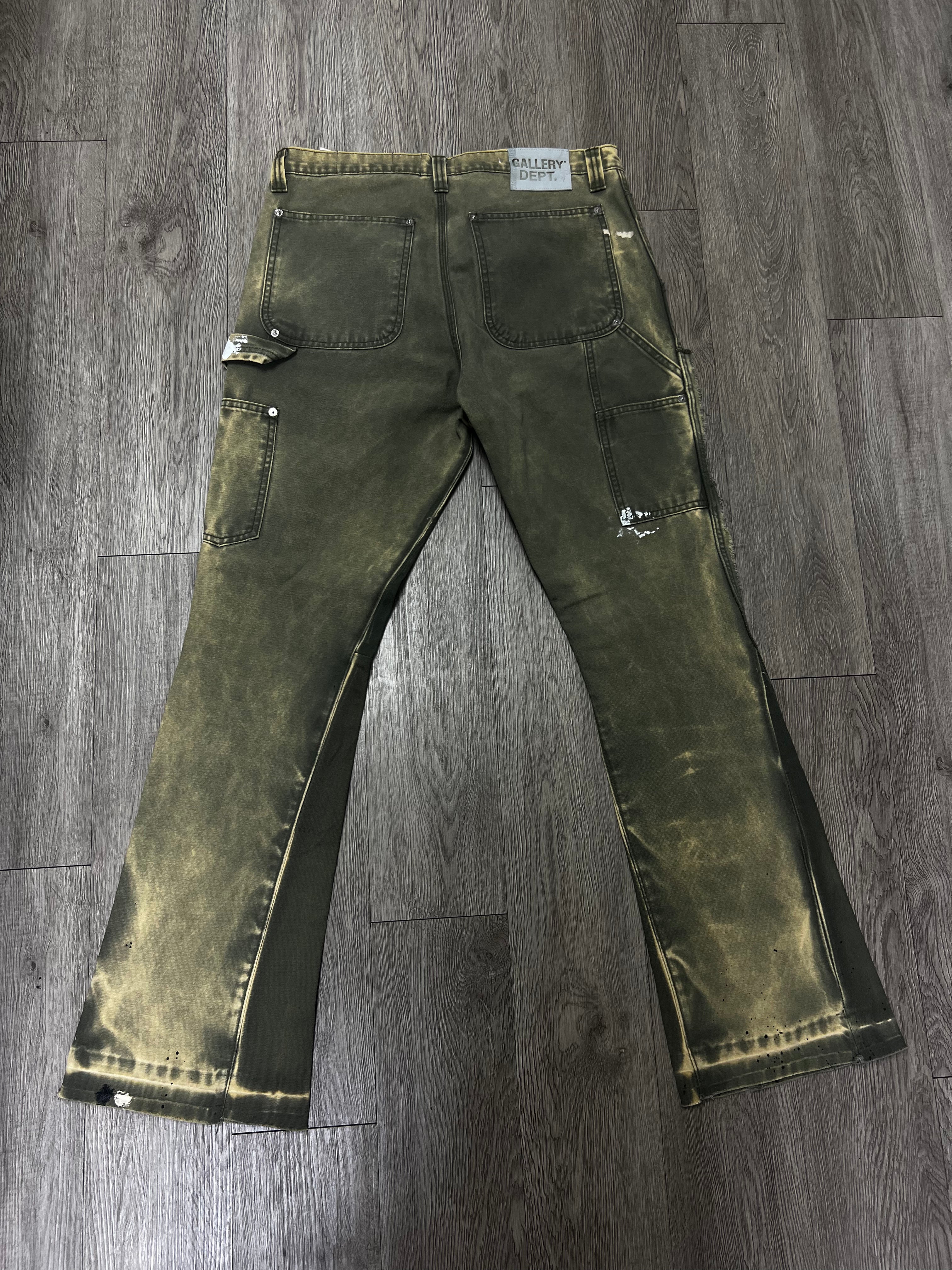 Gallery Dept Olive Carpenter Flared Jeans
